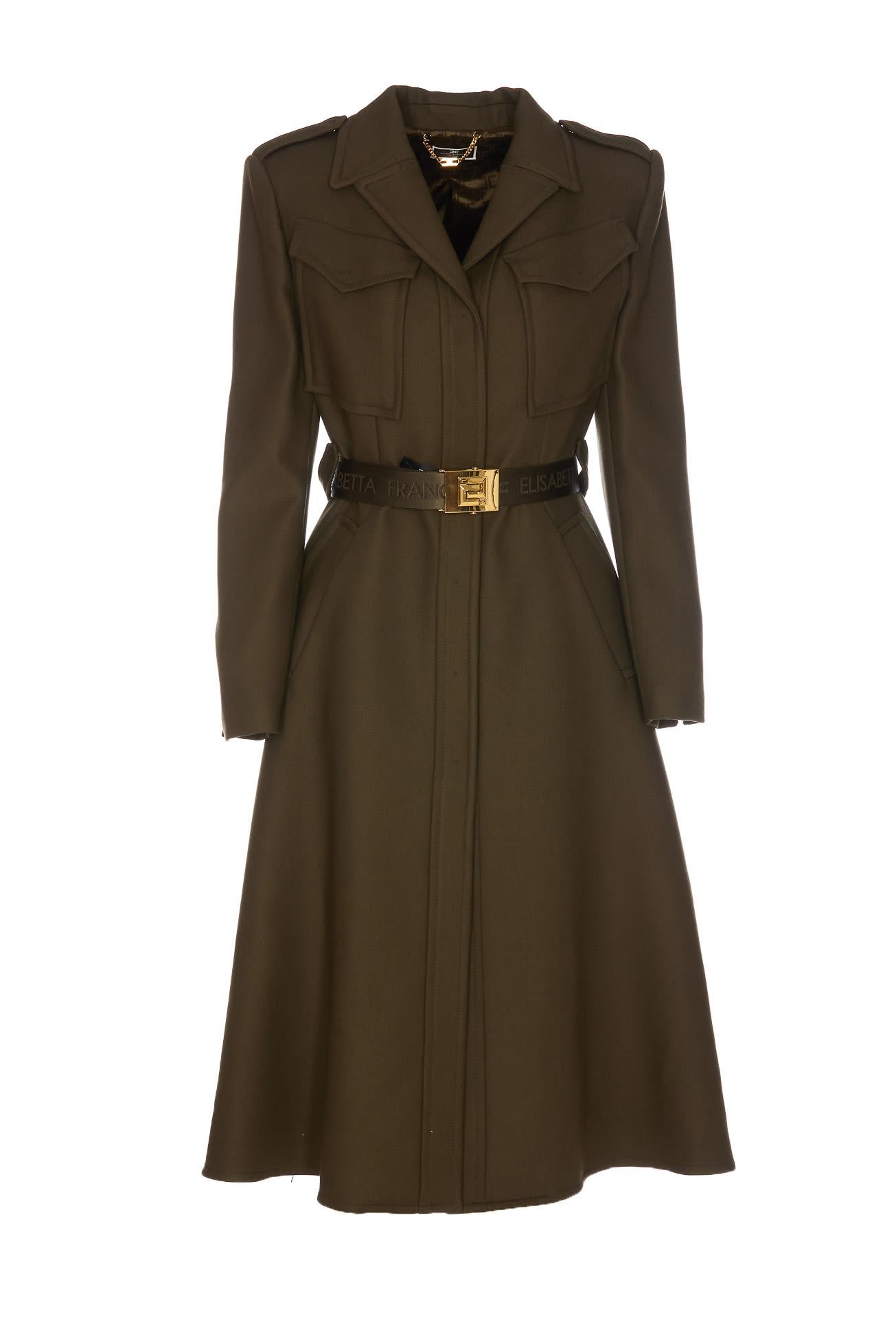 Elisabetta Franchi Coats in Green Lyst