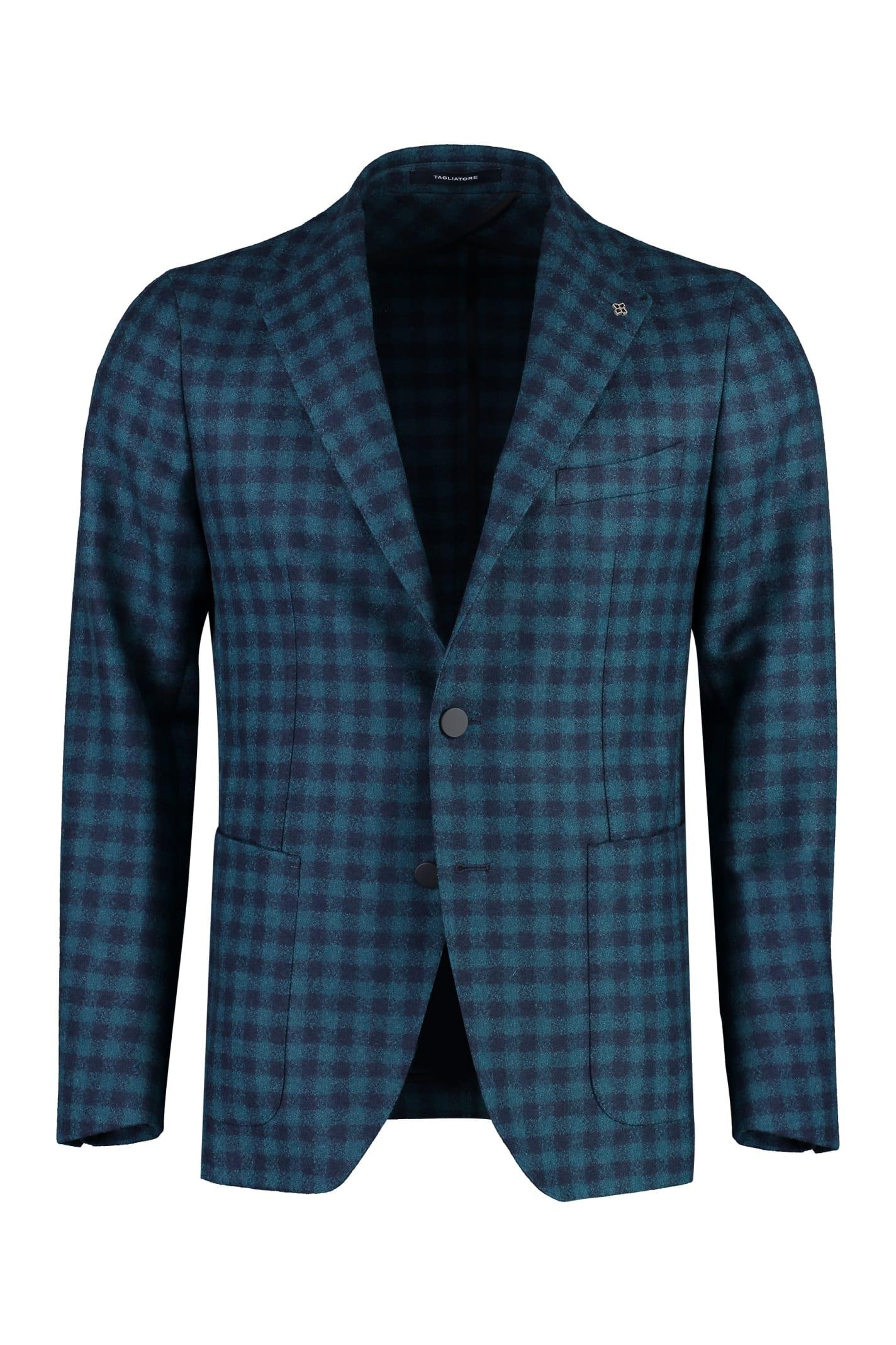 Tagliatore peak-lapel single-breasted blazer - N1133 NERO