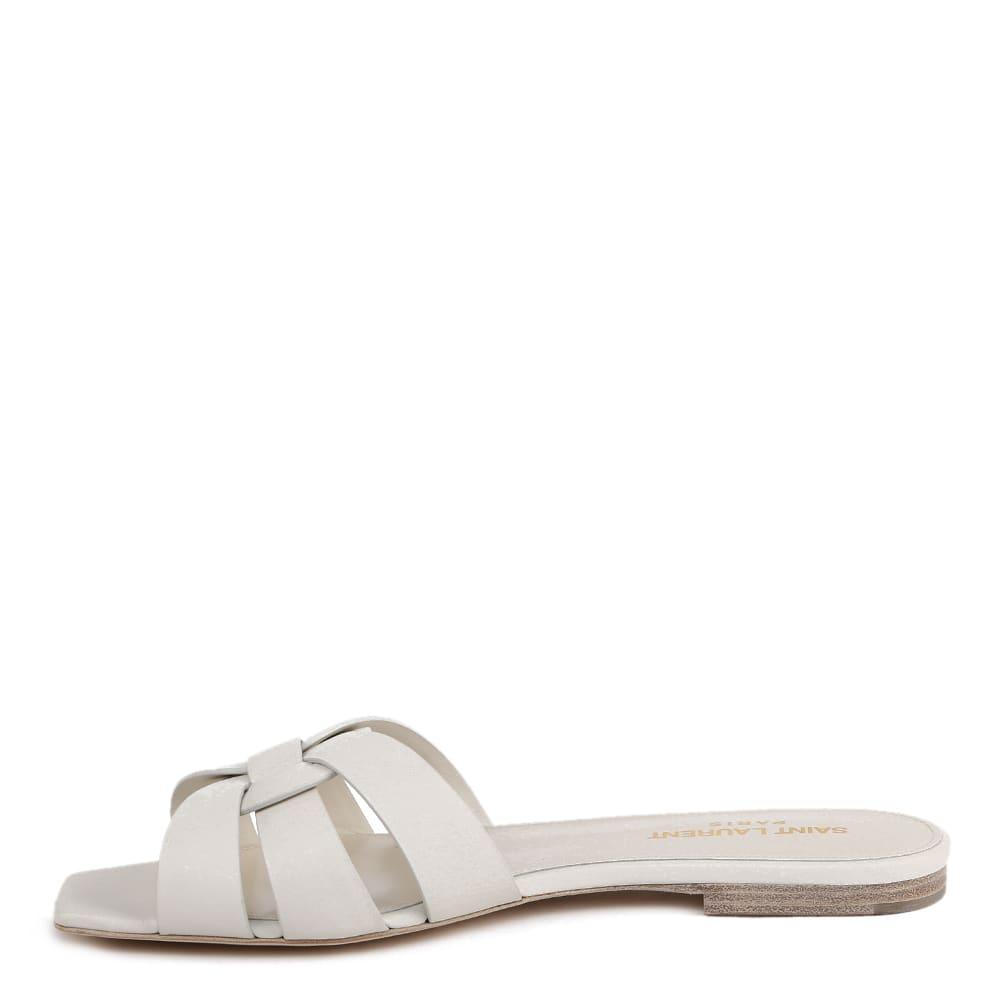 Saint Laurent Nu Pieds Tribute 05 Sandals In Leather in Natural | Lyst