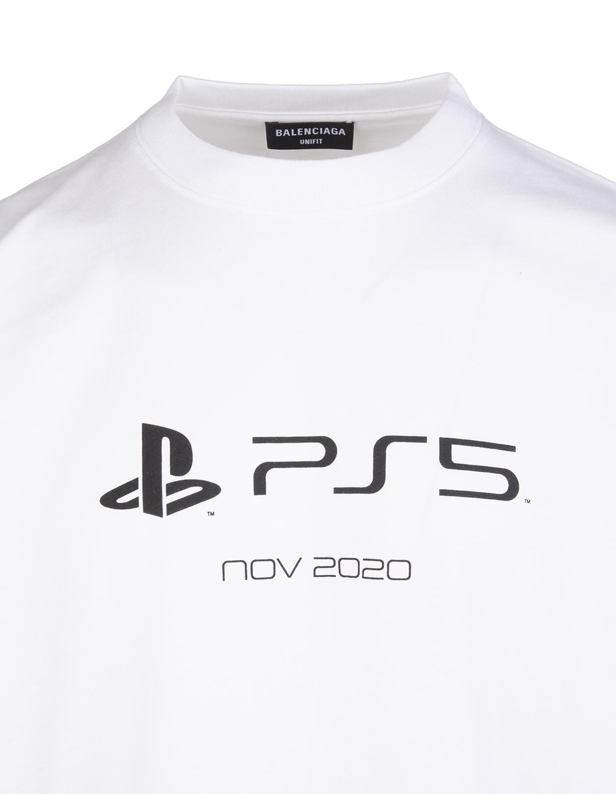 White Boxy Playstation T-shirt - Men 