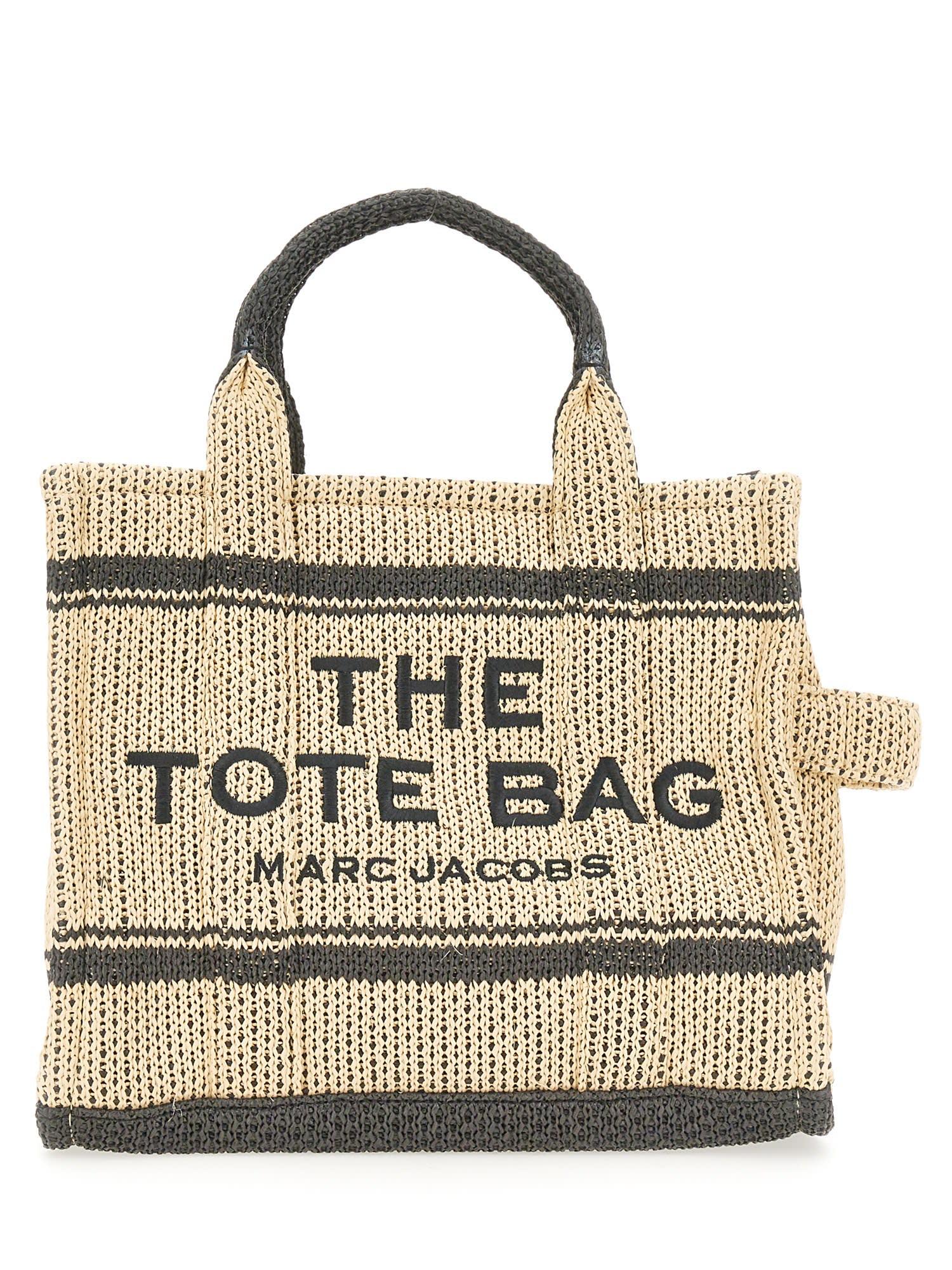Marc Jacobs 'the Straw Jacquard Medium Tote' Shopping Bag in Natural