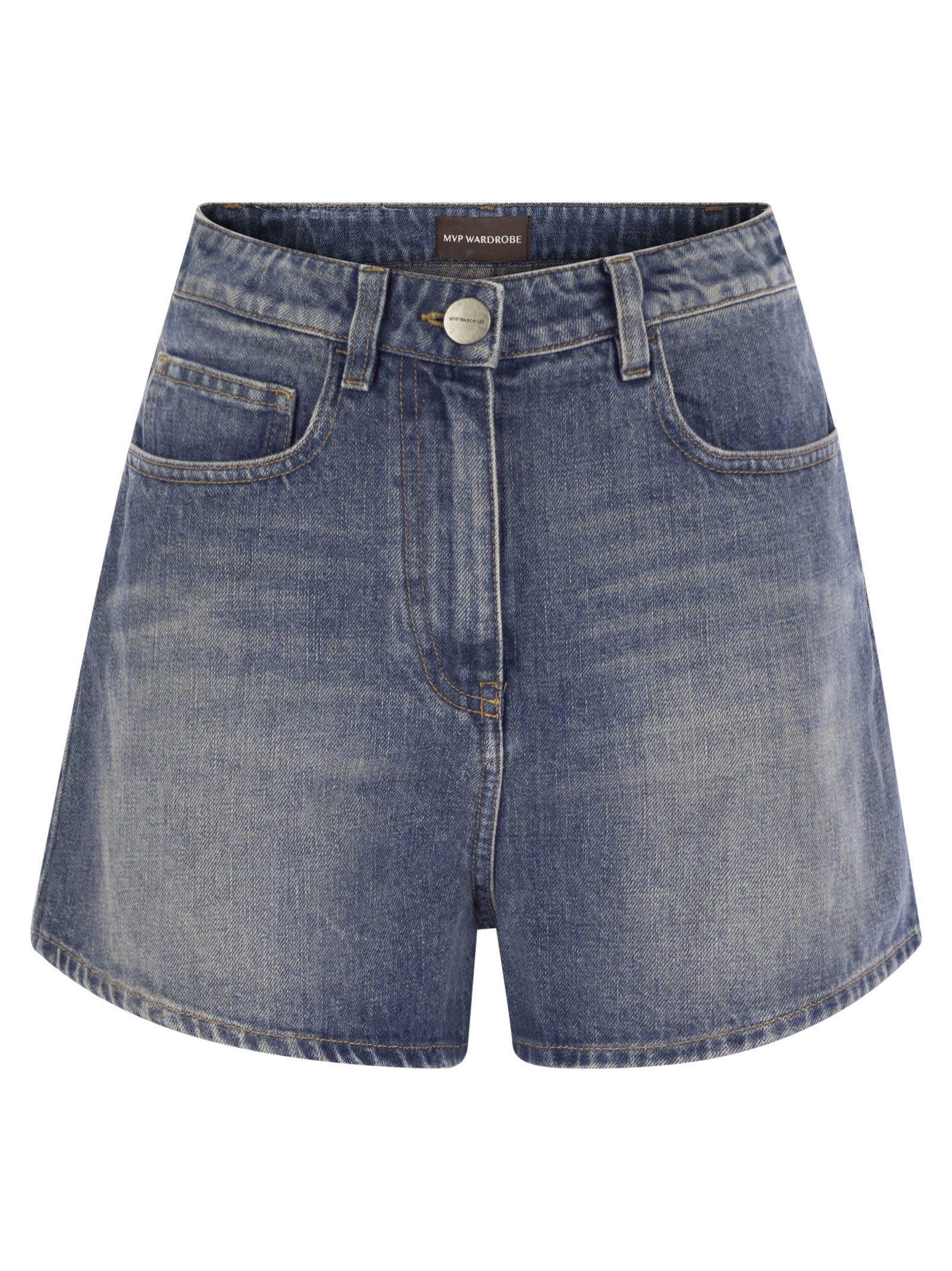 ボトムスその他 MVP WARDROBE Denim 5-pocket shorts MVP WARDROBE Denim 5-Pocket Shorts in Blue | Lyst
