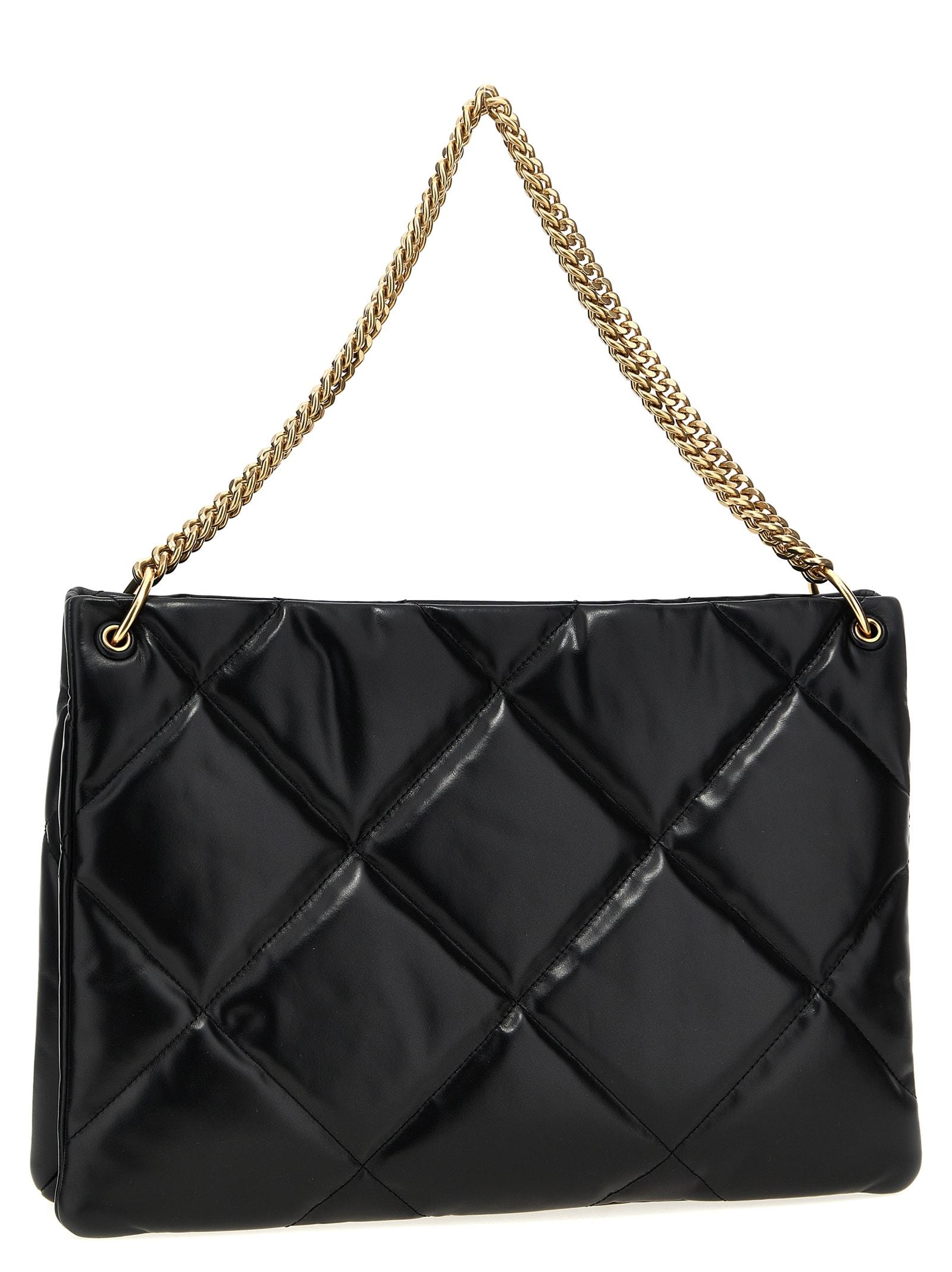 トートバッグ TORY BURCH 'Kira Diamond Quilt Hobo' shopping bag Black Tory Burch 'Kira Diamond Quilt Hobo' Shopping Bag in Black
