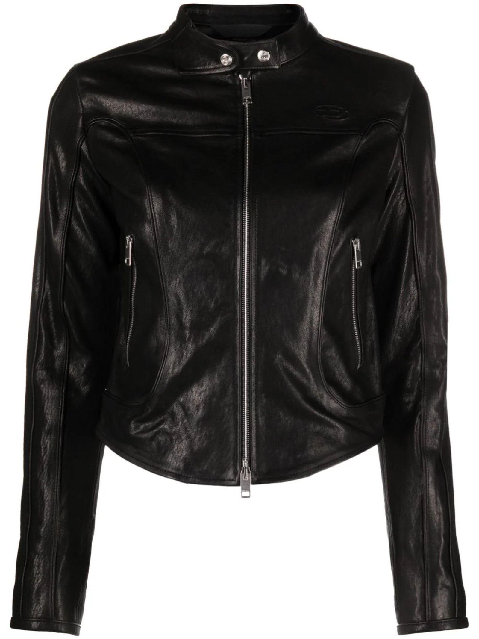 Diesel lambskin outlet leather jacket