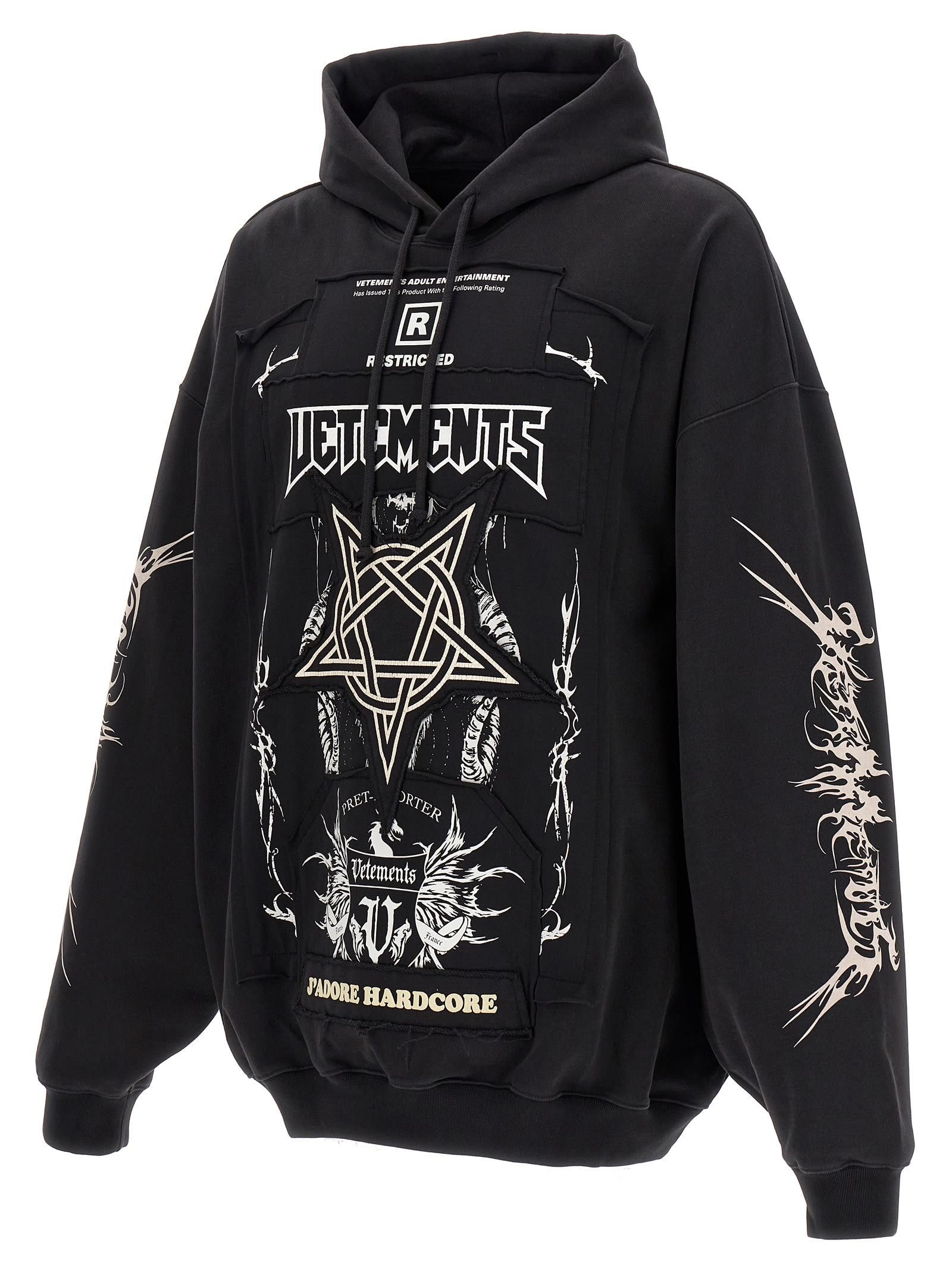 Vetements 'Patched Logo' Hoodie in Black for Men | Lyst Vetements 'Patched Logo' Hoodie in Black for Men | Lyst