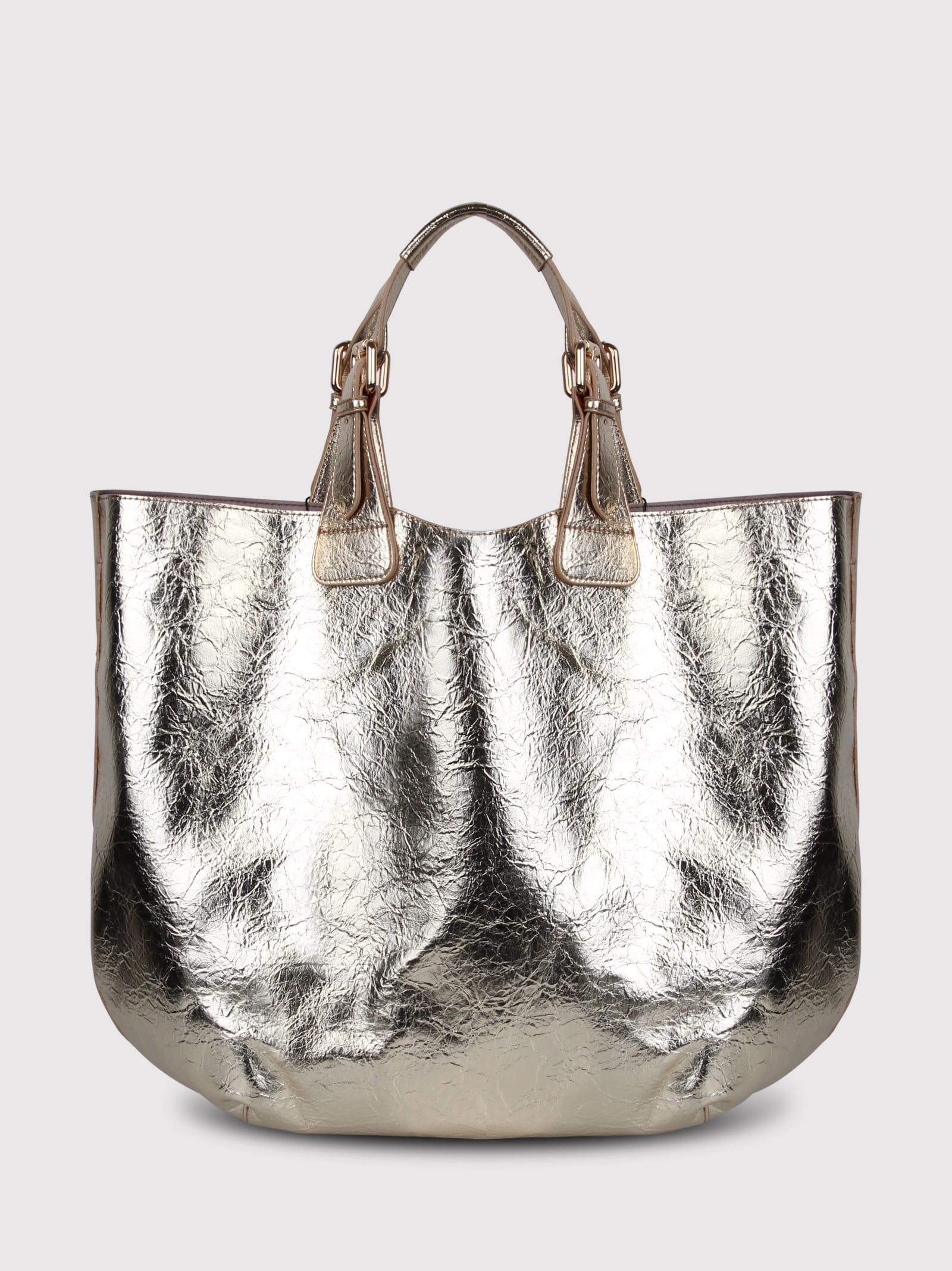 Essentiel Antwerp Metallic Shopping Bag Lyst