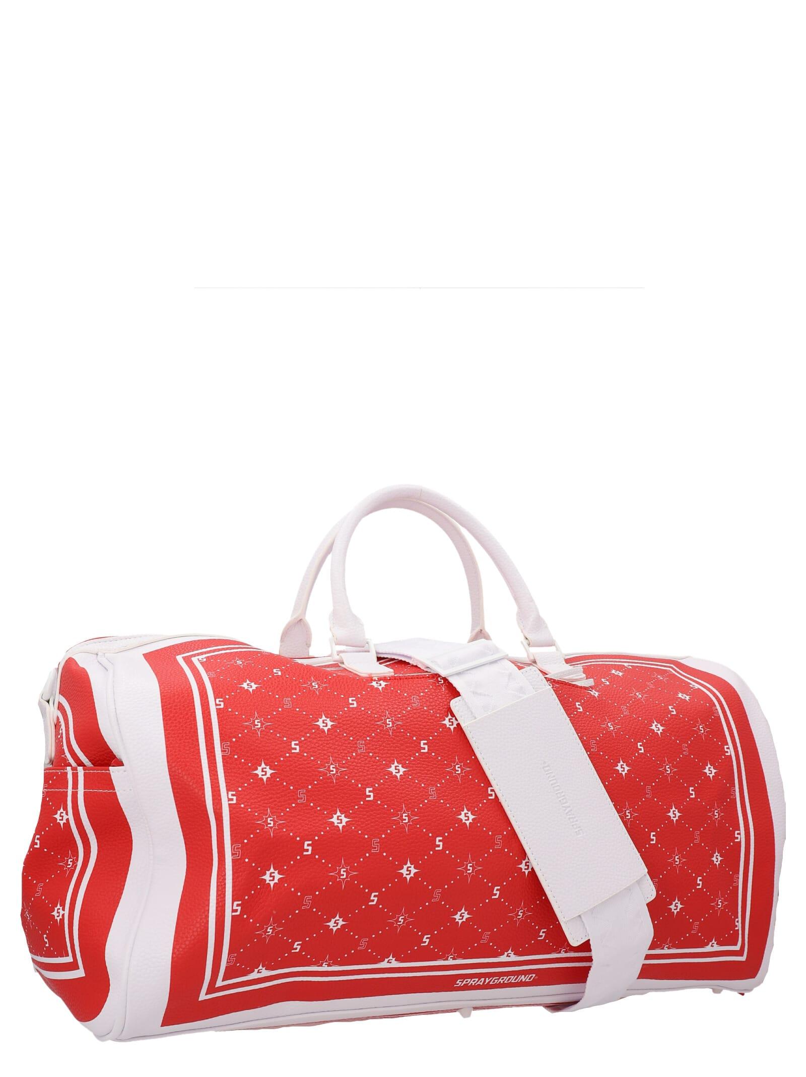 Sprayground Bandana Duffel Bag in Red for Men