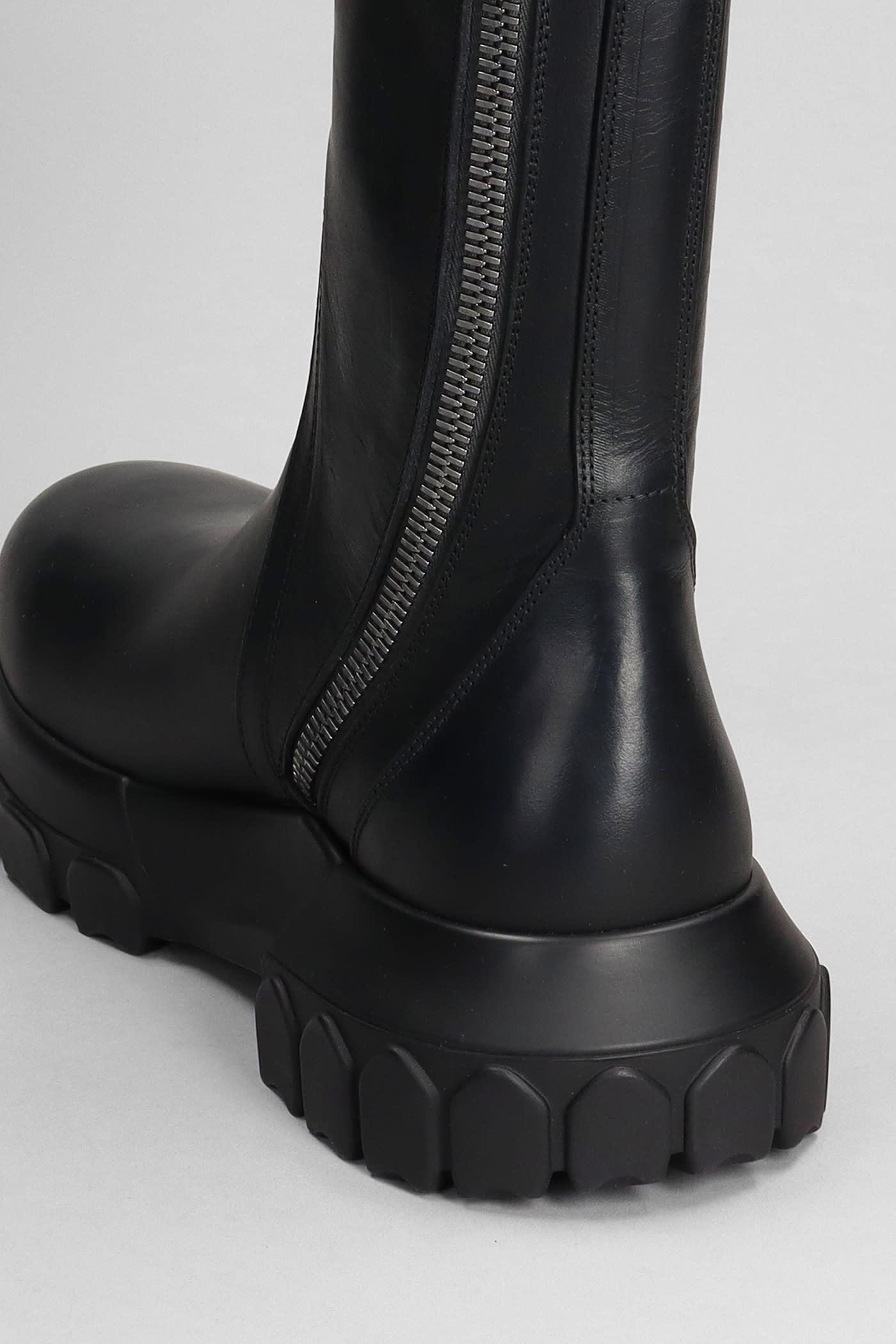 Rick Owens Creeper Bozo Tractor Combat Boots In Black Rick Owens Creeper Bozo Tractor Combat Boots In Black