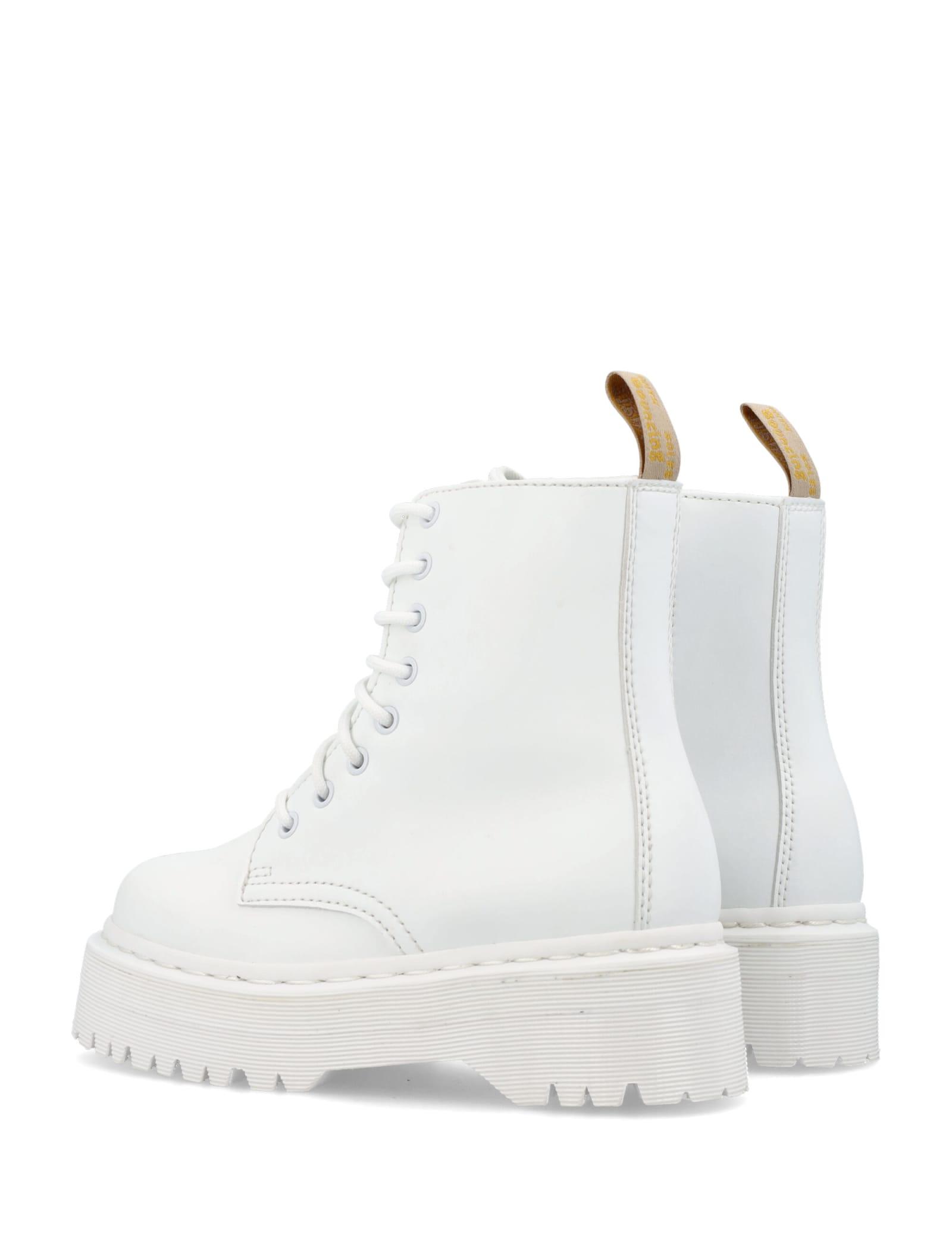 Dr. Martens Vegan Jadon Ii Mono Kemble Platform Boots in White | Lyst