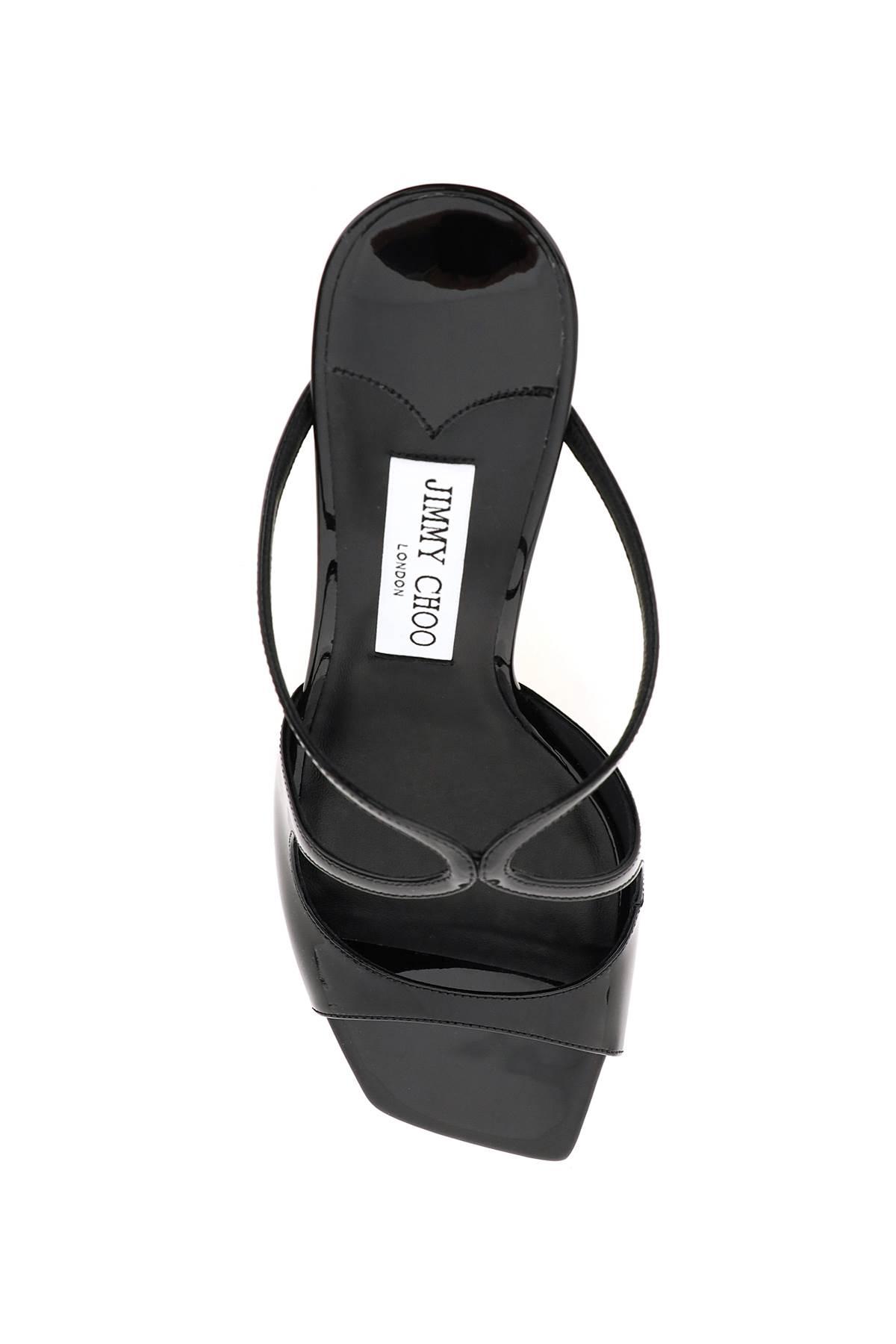 jimmy choo patent leather sandals