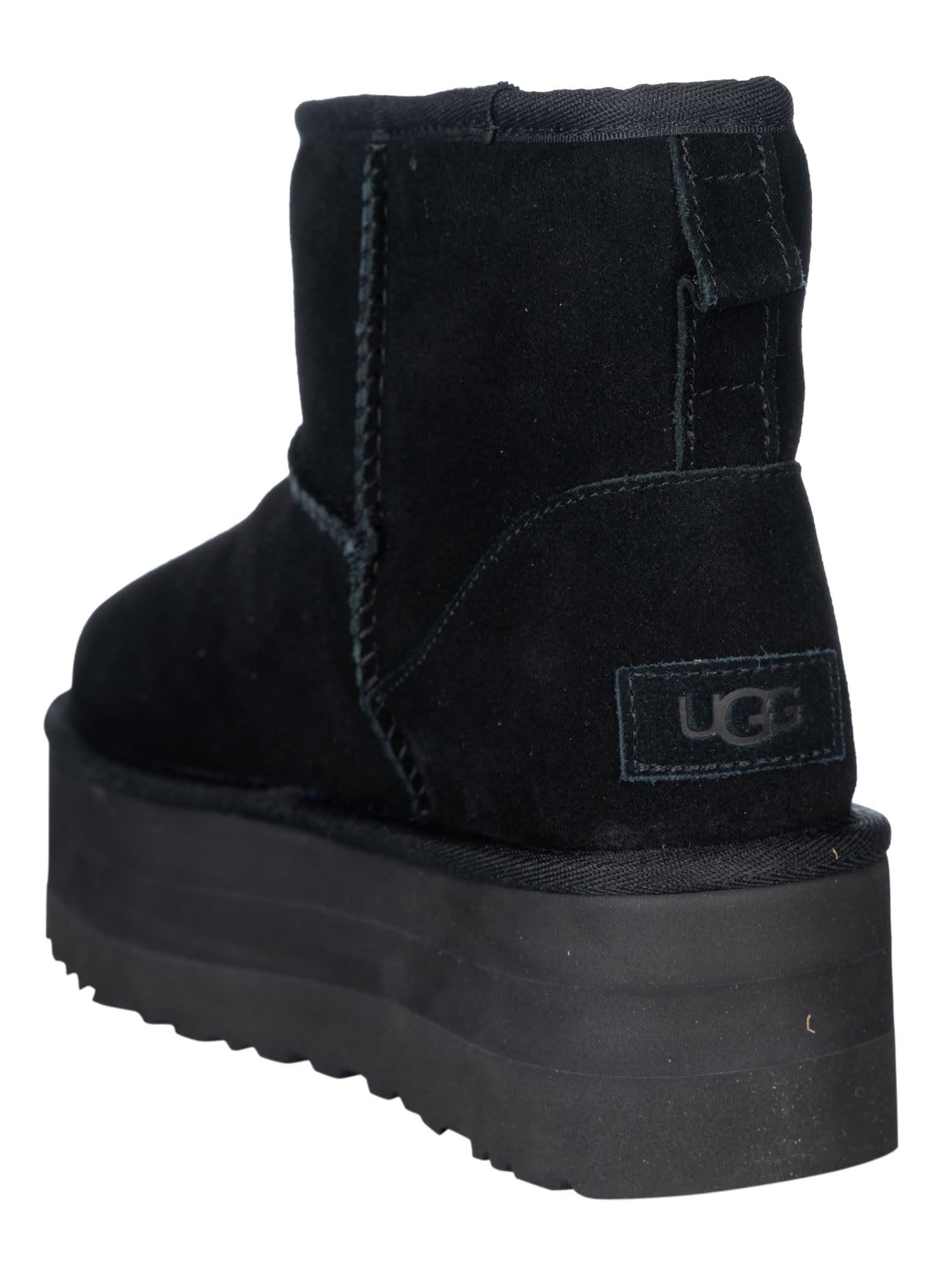 UGG Mini Platform Classic Boots in Black | Lyst
