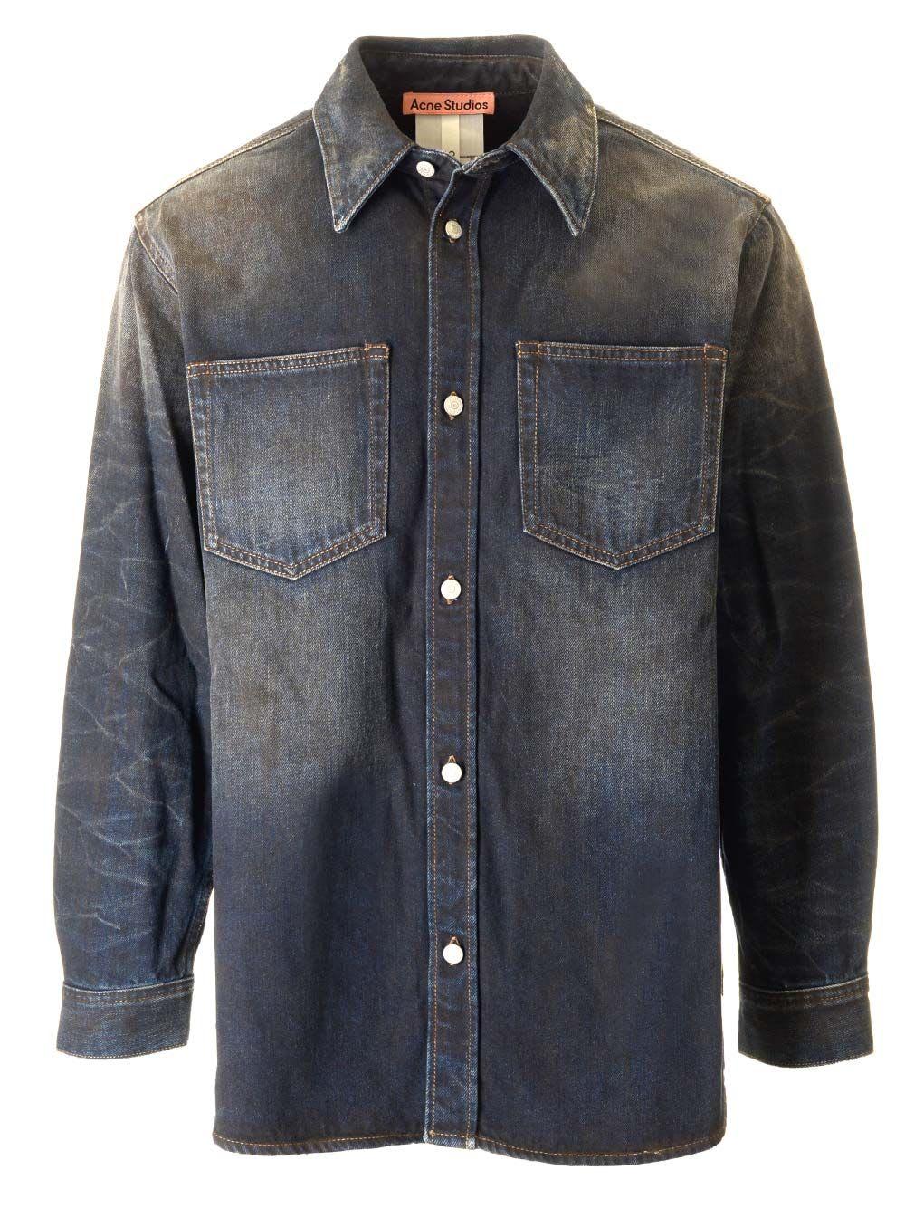 Acne Studios Relaxed Fit Denim Shirt Shirts in Blue for Men Acne Studios Relaxed Fit Denim Shirt Shirts in Blue for Men