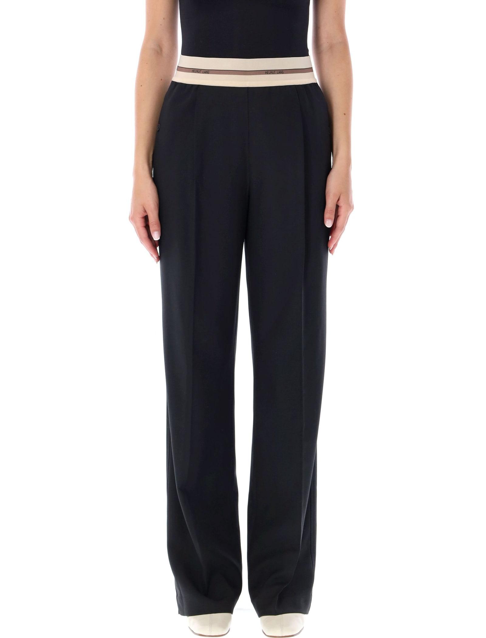 Helmut Lang Logo Band Pull-on Pants in Black | Lyst