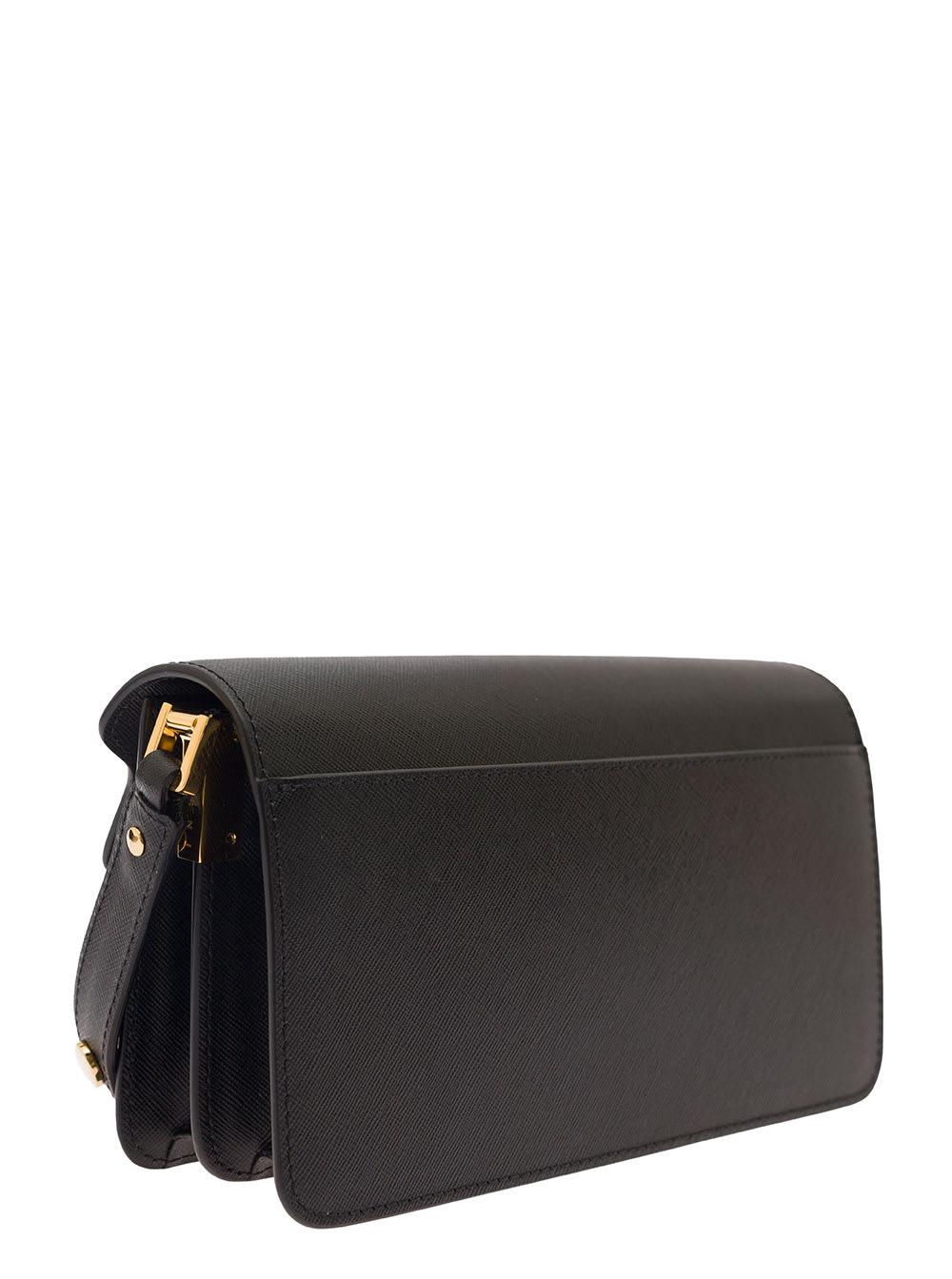 Marni Trunk' Shoulder Bag With Push-lock Fastening In Leather in