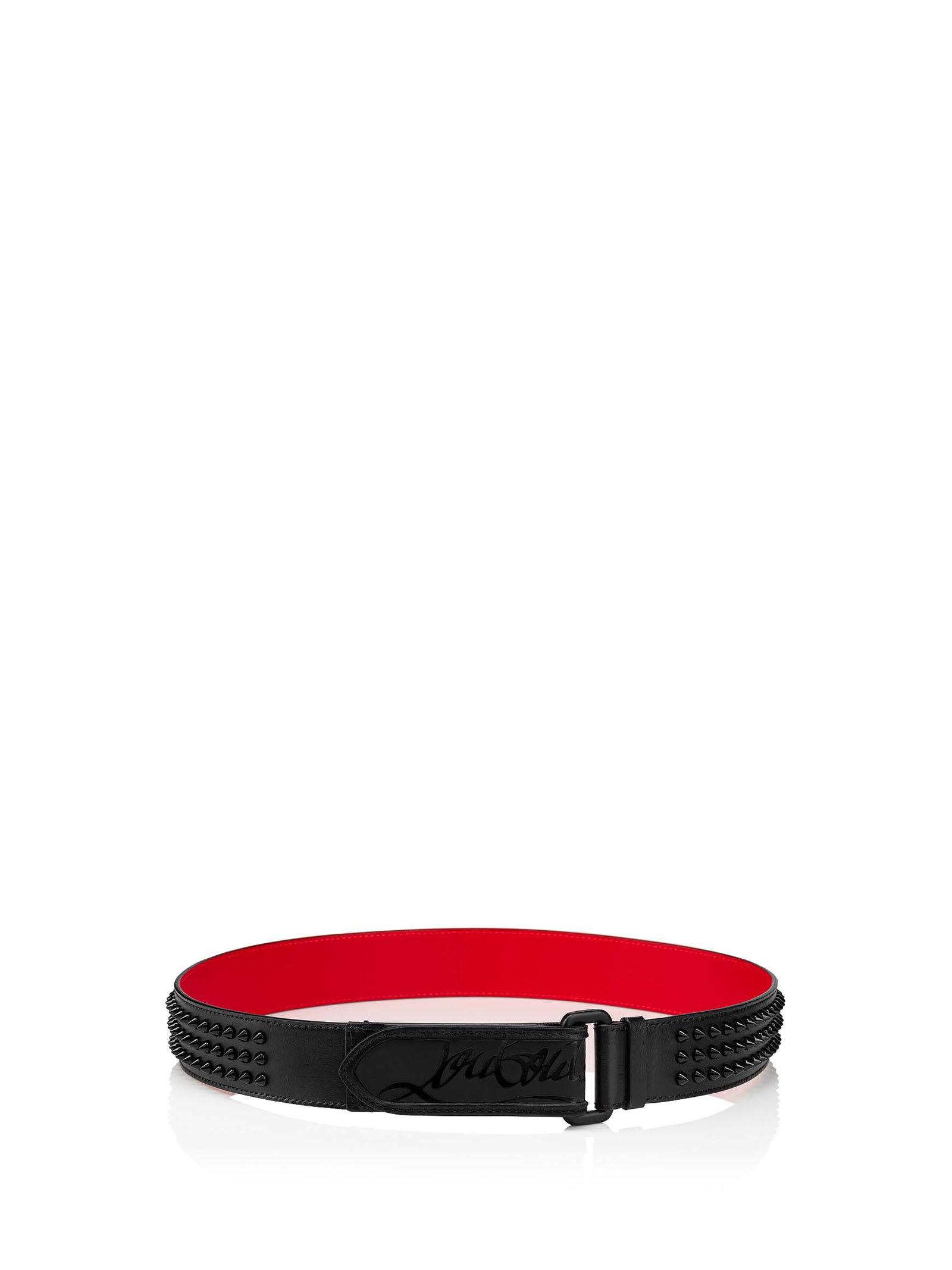 Christian Louboutin Belt With Studs in White for Men