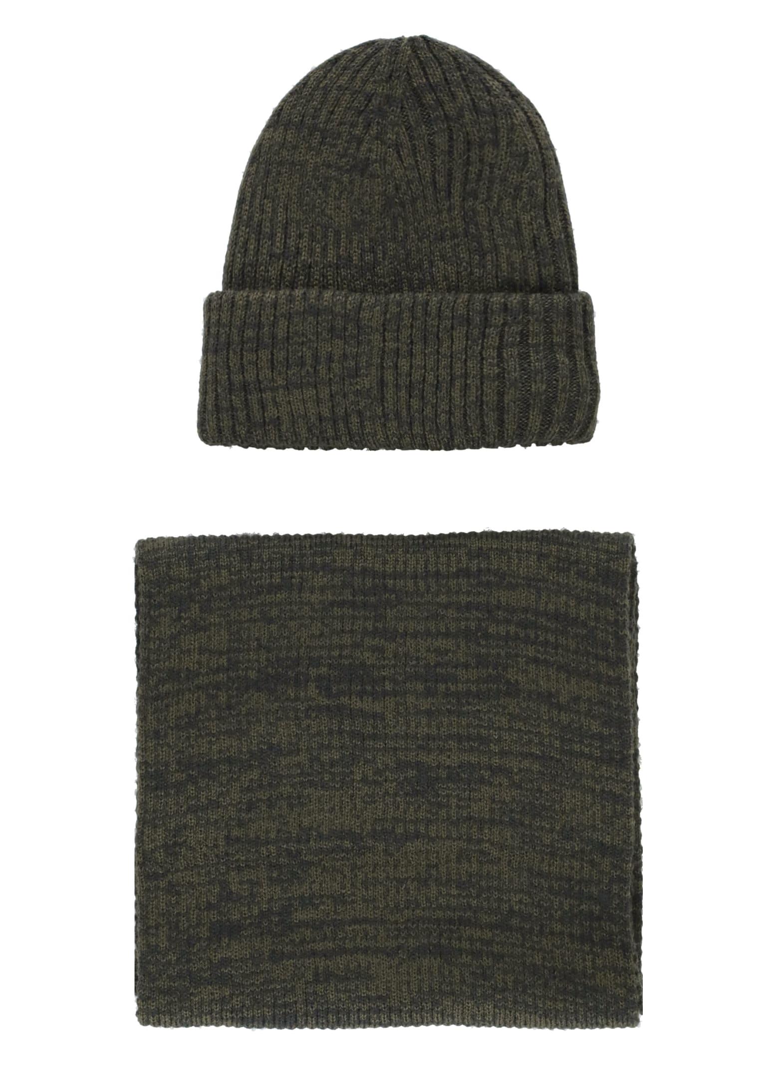 Barbour Scarf And Hat Set With Logo in Gray for Men | Lyst