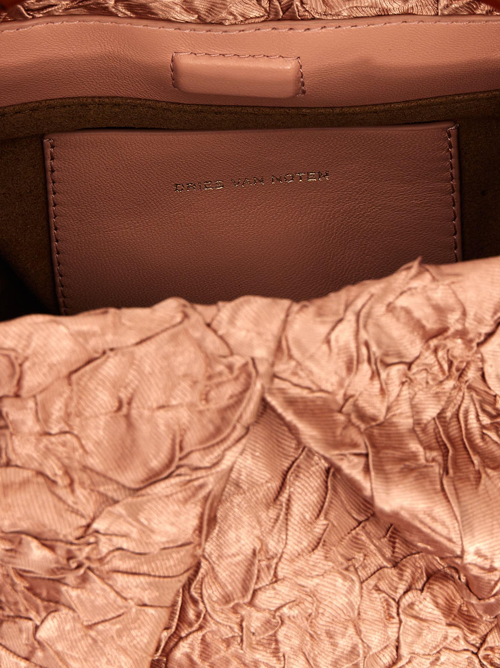ハンドバッグ DRIES VAN NOTEN Crinkled effect handbag Dries Van Noten Crinkled Effect Handbag Hand Bags in Brown