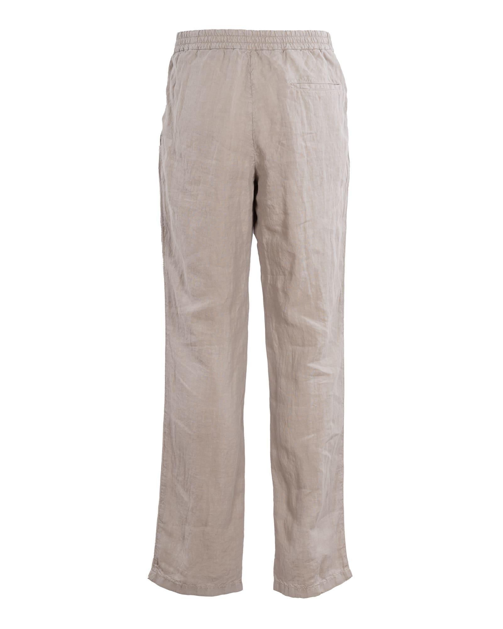 Z Zegna Soft Linen Trousers in Beige 