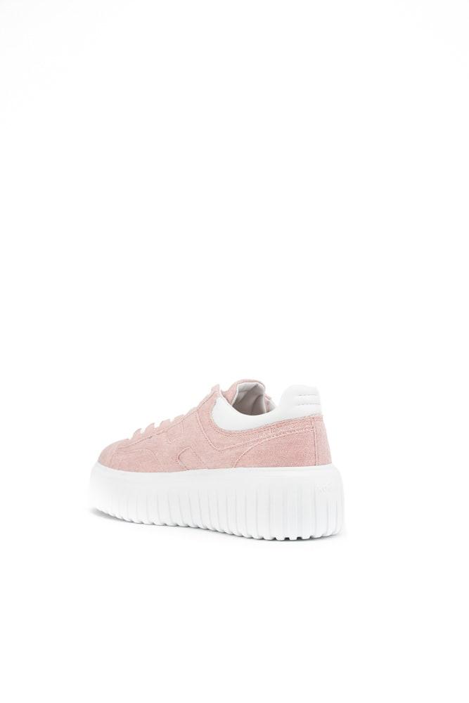 Hogan Sneakers In Denim H stripe Rosa in Pink Lyst