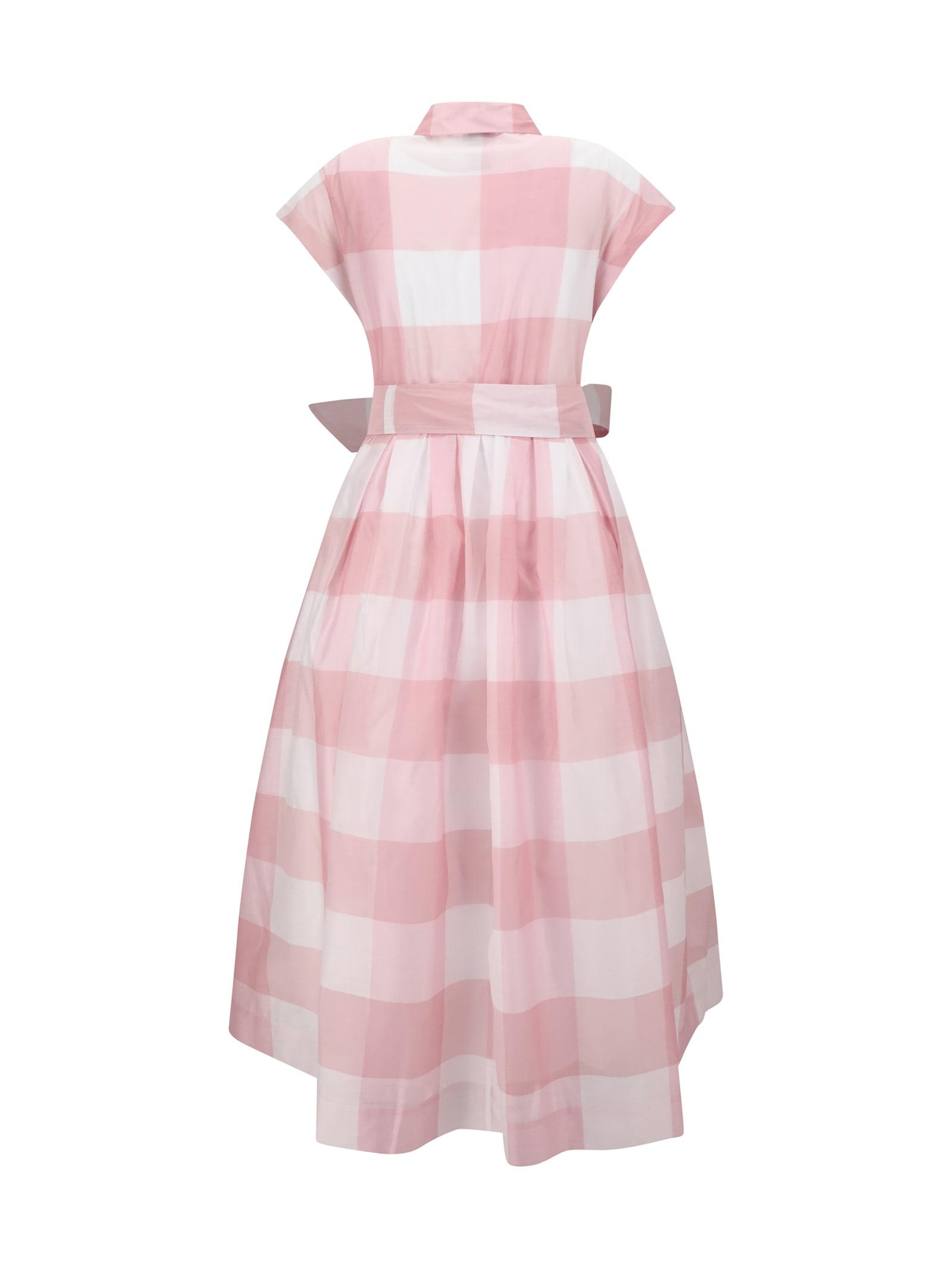 【SARA ROKA】Check chemisier Dress LAPIS BLUE GINGHAM SARA ROKA Check chemisier Dress LIGHT BLUE | Base Blu