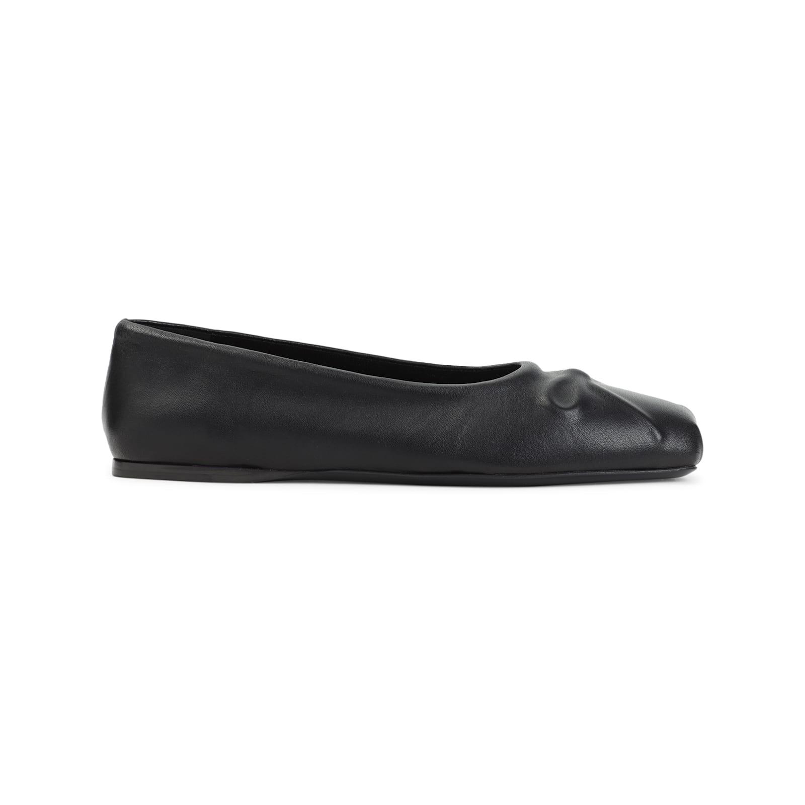 フラットシューズ Marni Dancer Black Leather Ballerinas Marni Leather Ballerina Shoes | Black | FARFETCH JO