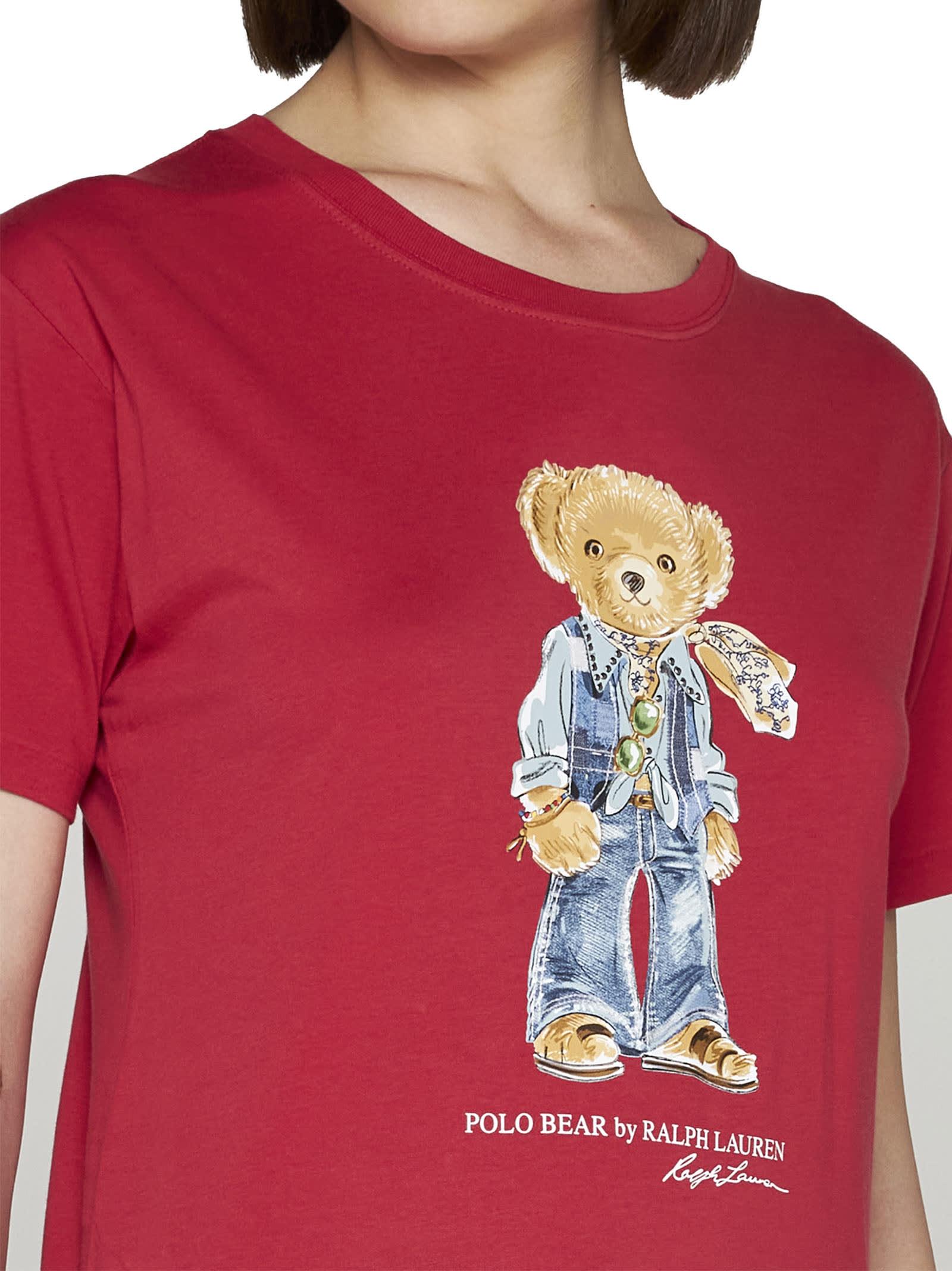 Ralph Lauren Polo Bear-print Cotton-jersey T-shirt in Lyst