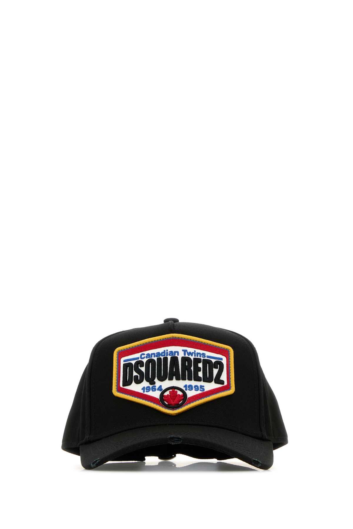 DSquared² Dsquared Cotton Baseball Cap in Black for Men Lyst UK