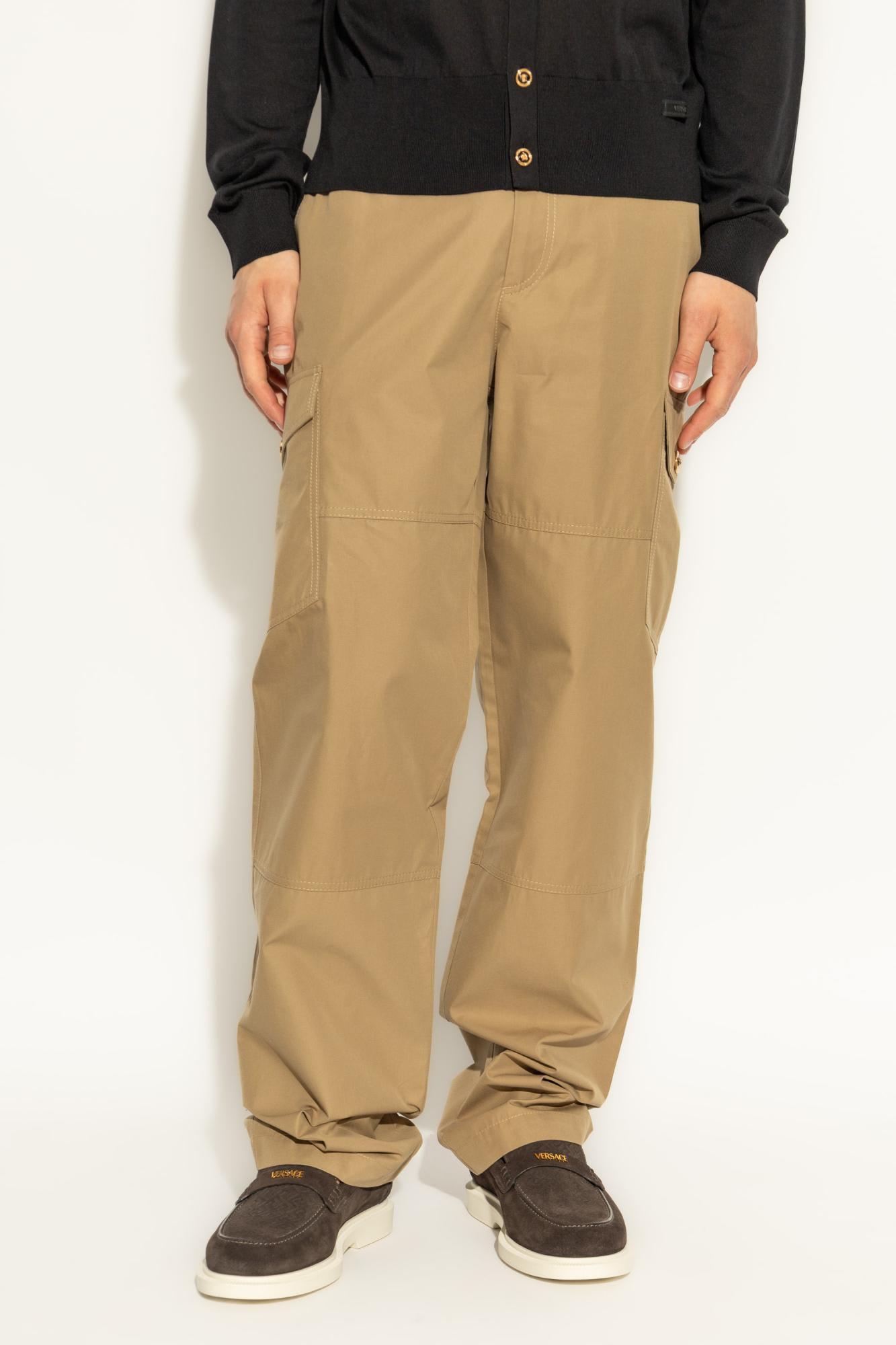 Natural Versace Pants for Men | Lyst