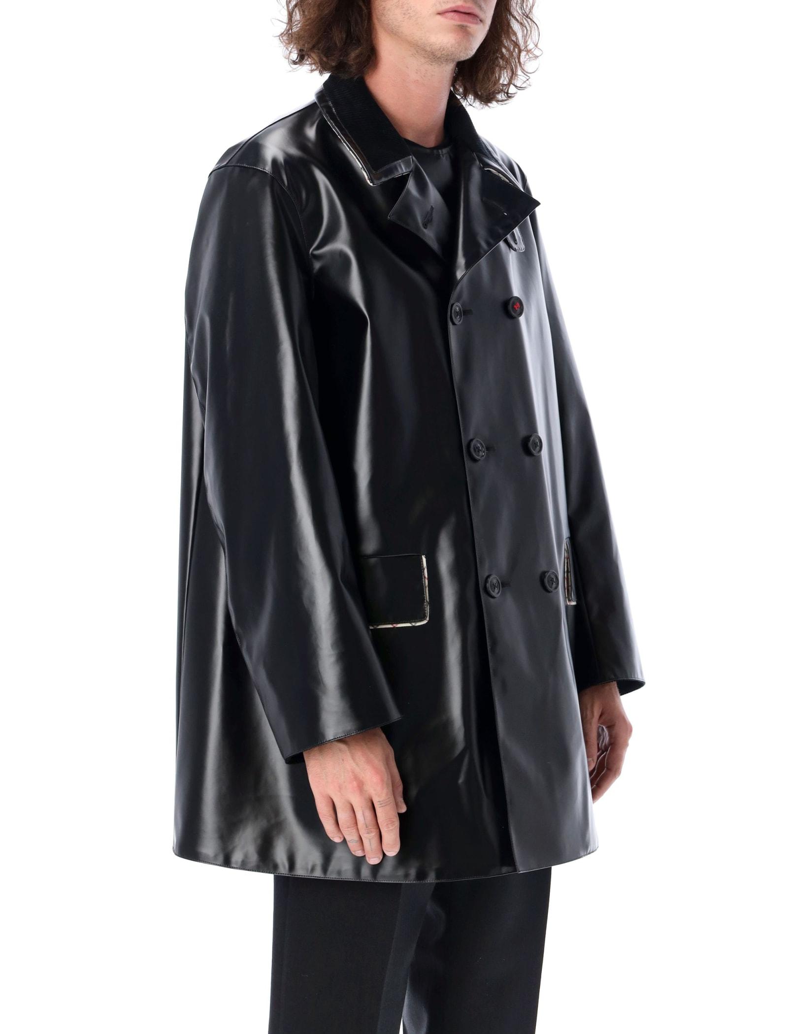 for Men Mens Coats Maison Margiela Coats Maison Margiela Corduroy Collar Coat in Nero Save 20% Black 