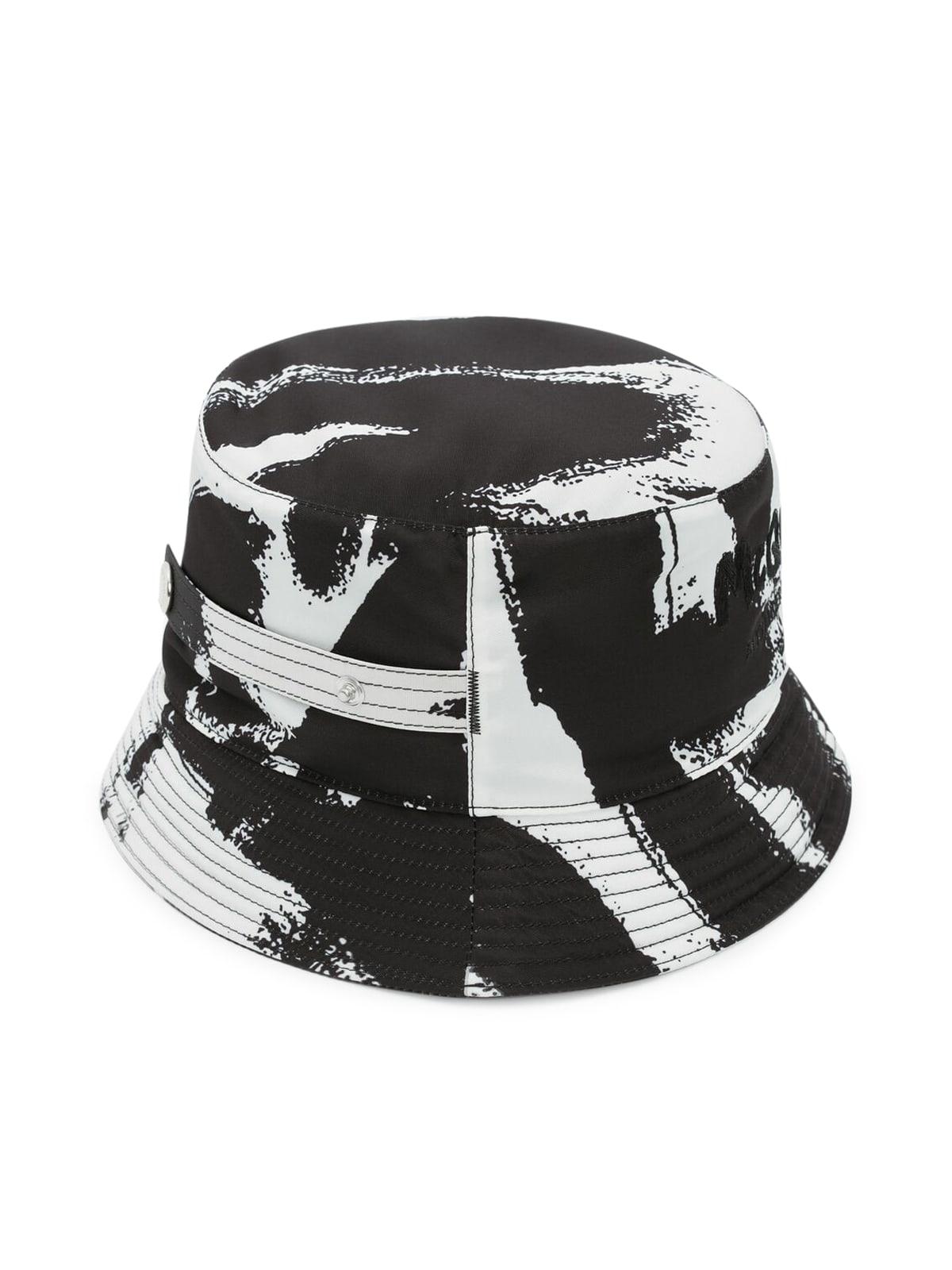 Alexander McQueen Synthetic Black Mcqueen Graffiti Bucket Hat for Men Mens Accessories Hats 