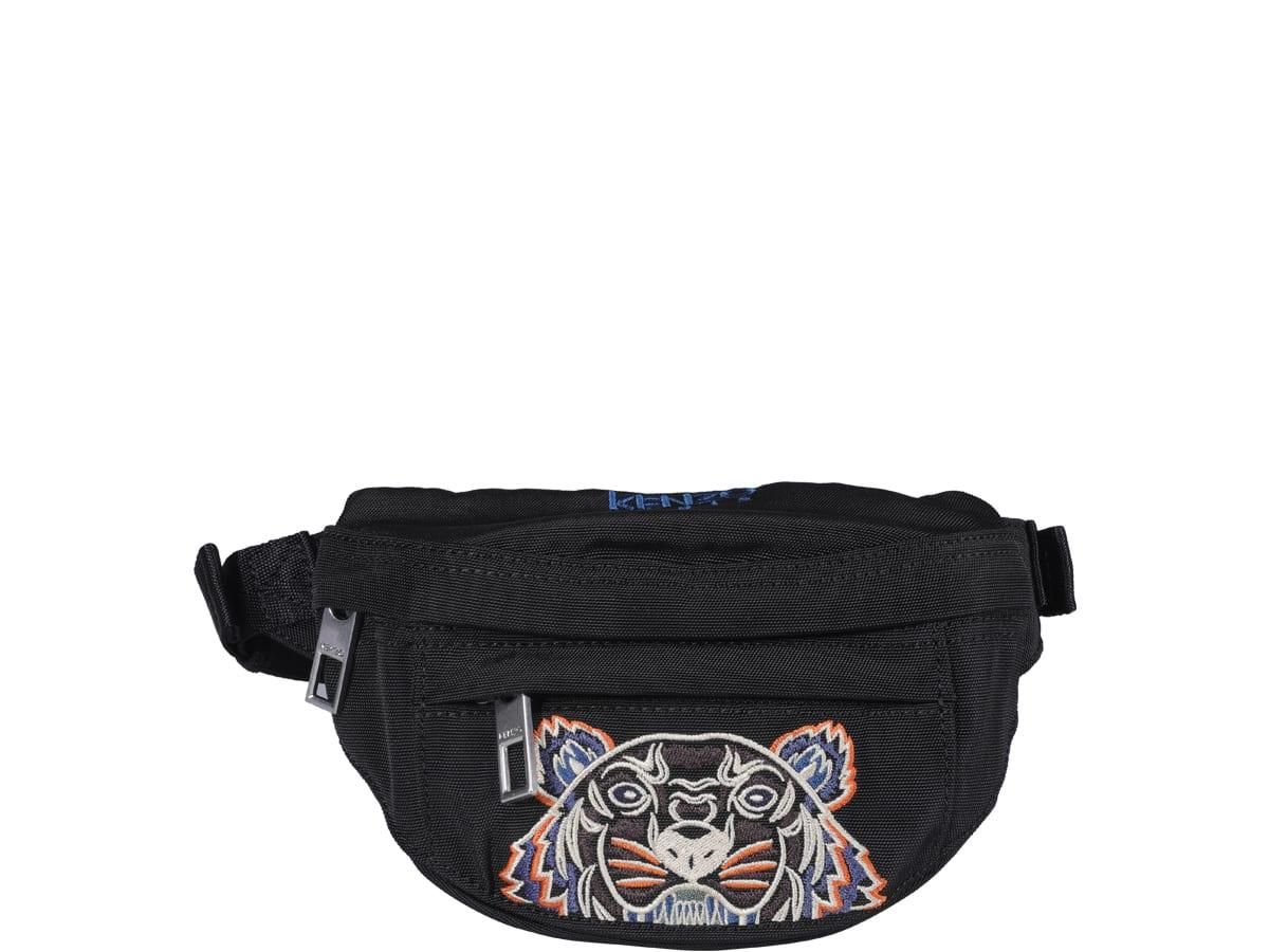 KENZO Tiger Small Bumbag in Black | Lyst
