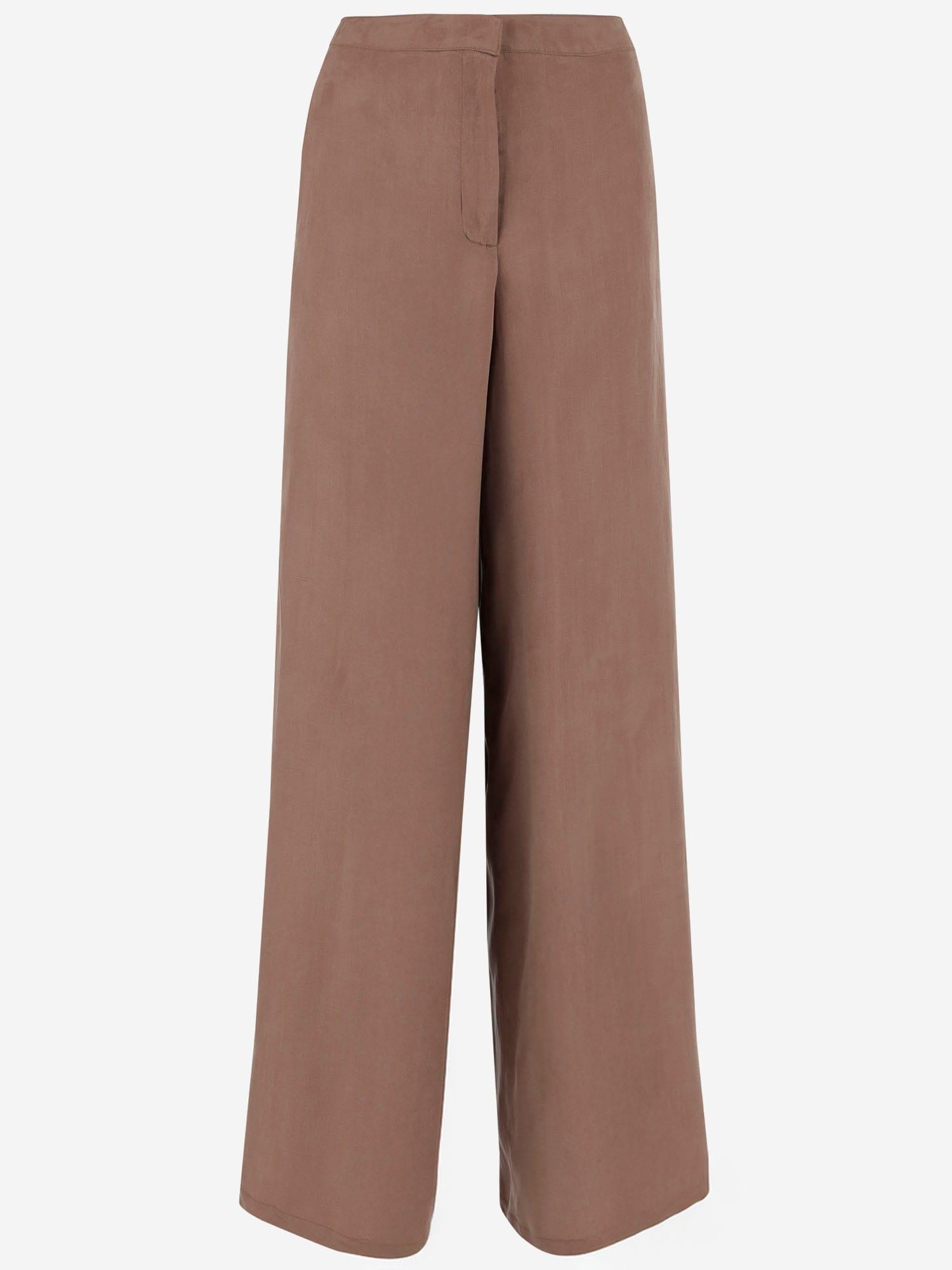 パンツ Blumarine Loose-Fit Gabardine Trousers With Concealed Blumarine Loose-Fit Gabardine Trousers With Concealed