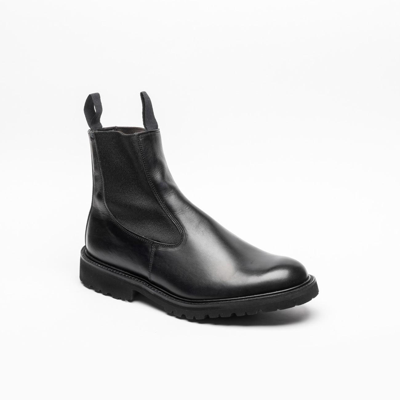 Tricker's Black Olivvia Calf Chelsea Boots for Men | Lyst