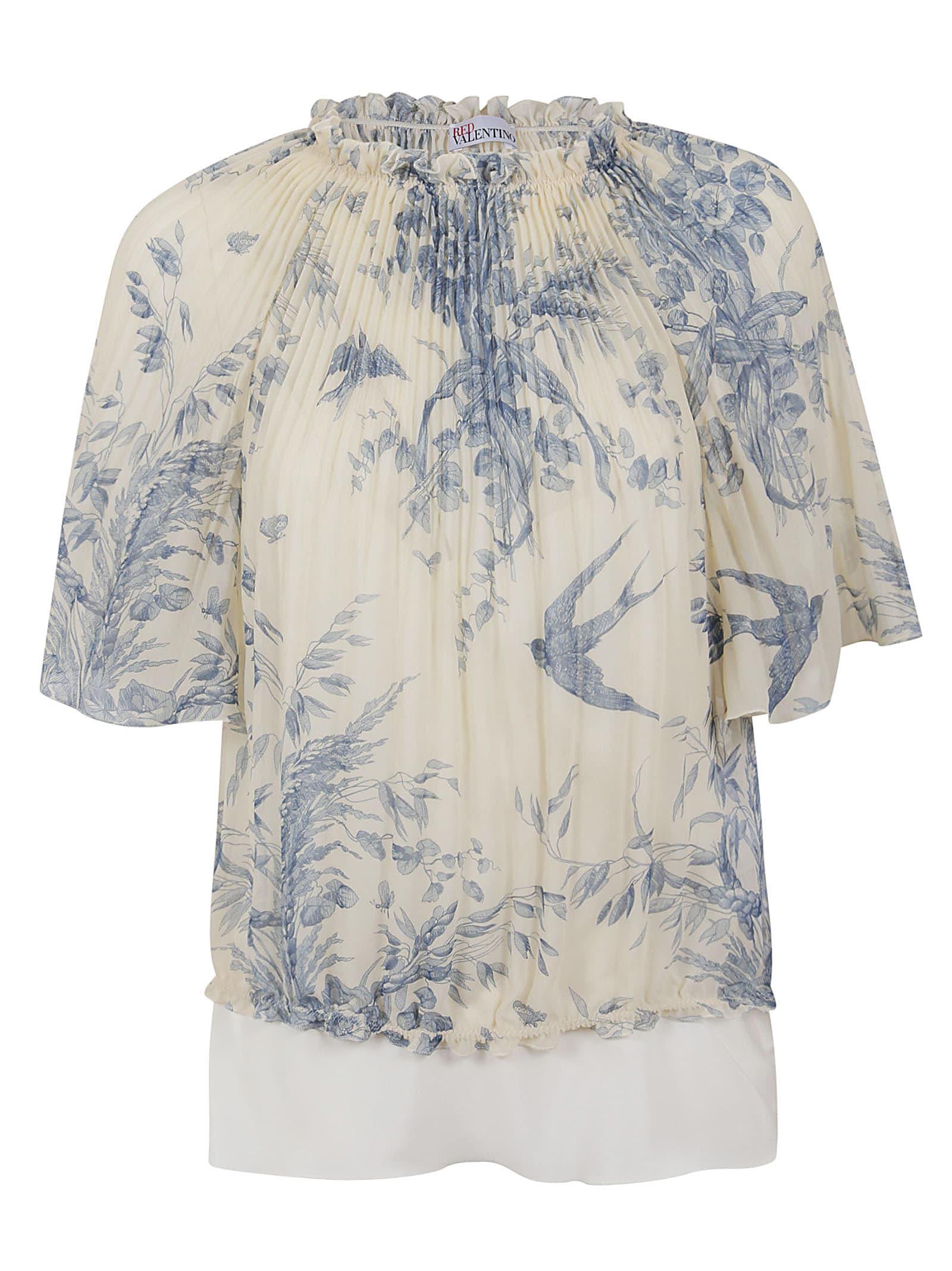 RED Valentino Synthetic Short Sleeve Shirt | Lyst