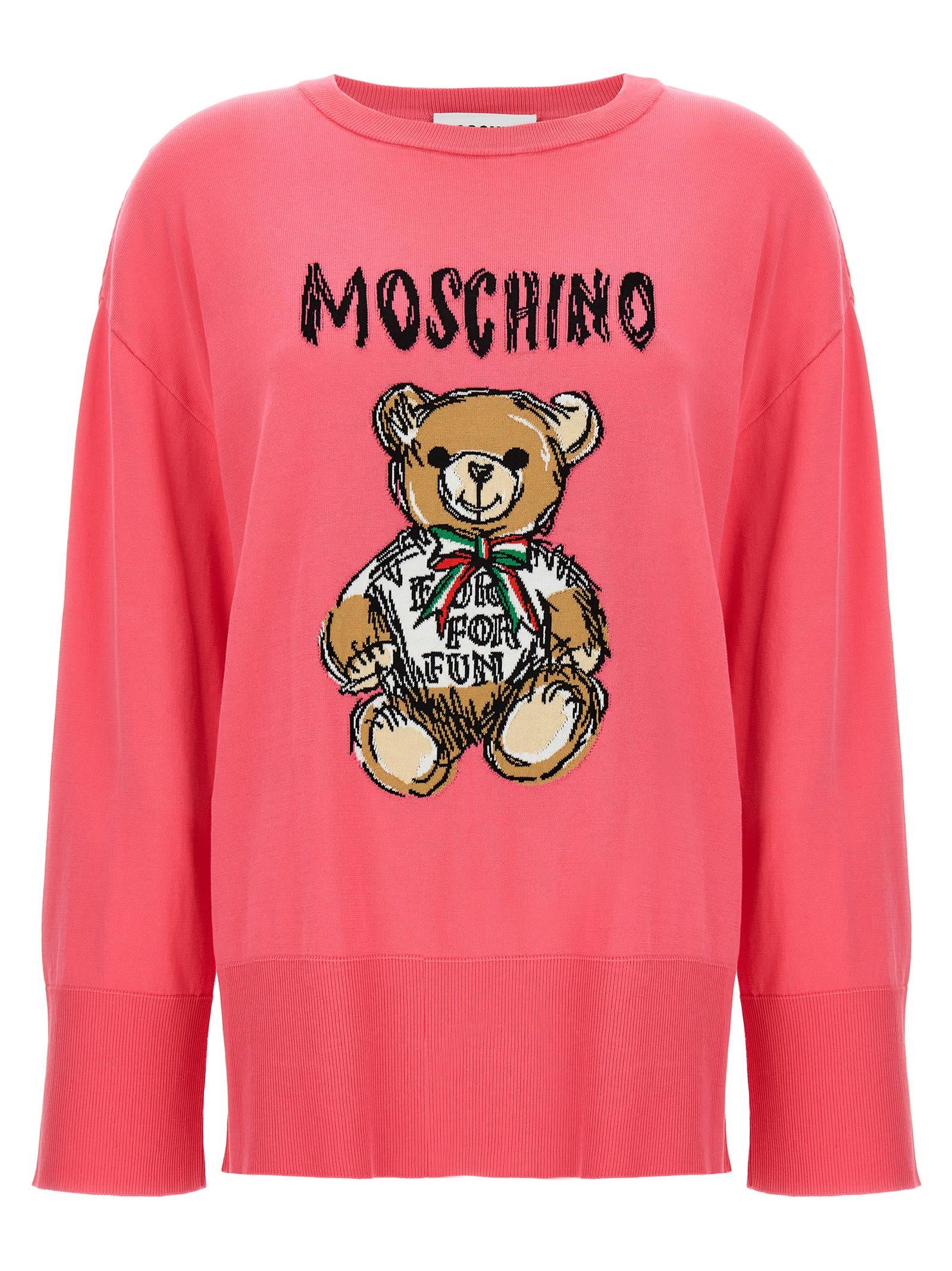 Moschino Teddy Bear Sweater Cardigans in Pink Lyst UK