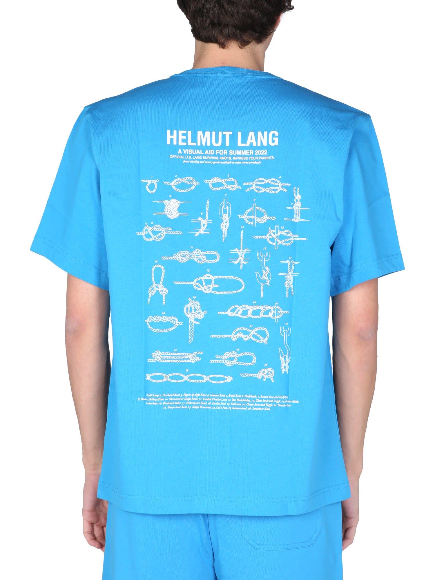 helmut lang blue shirt
