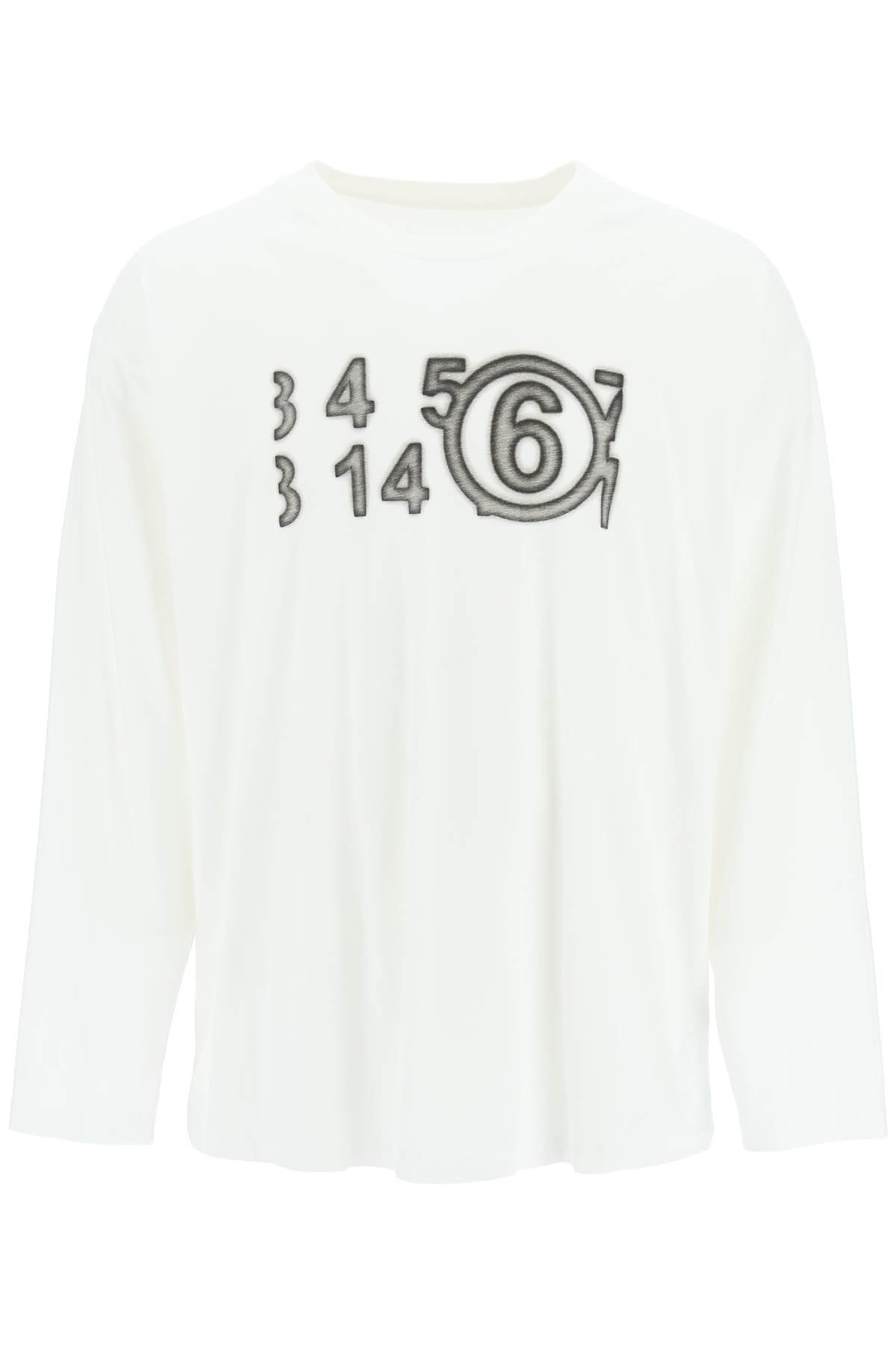 MM6 by Maison Martin Margiela Zoom Logo Long-sleeve T-shirt in