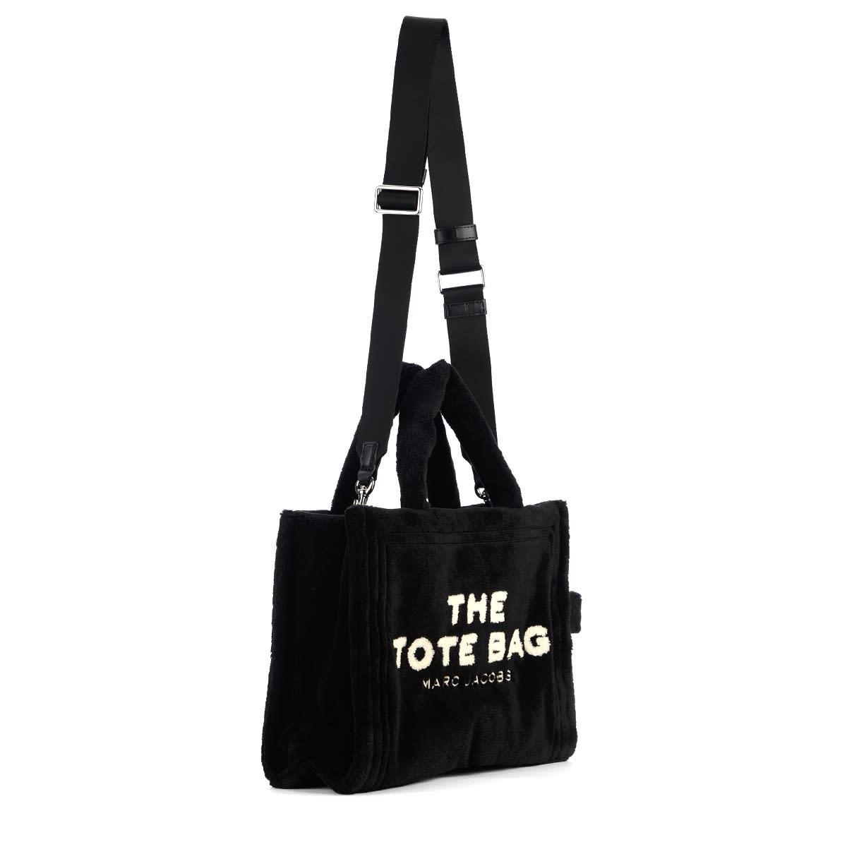 The Small Terry Tote Bag in Black - Marc Jacobs