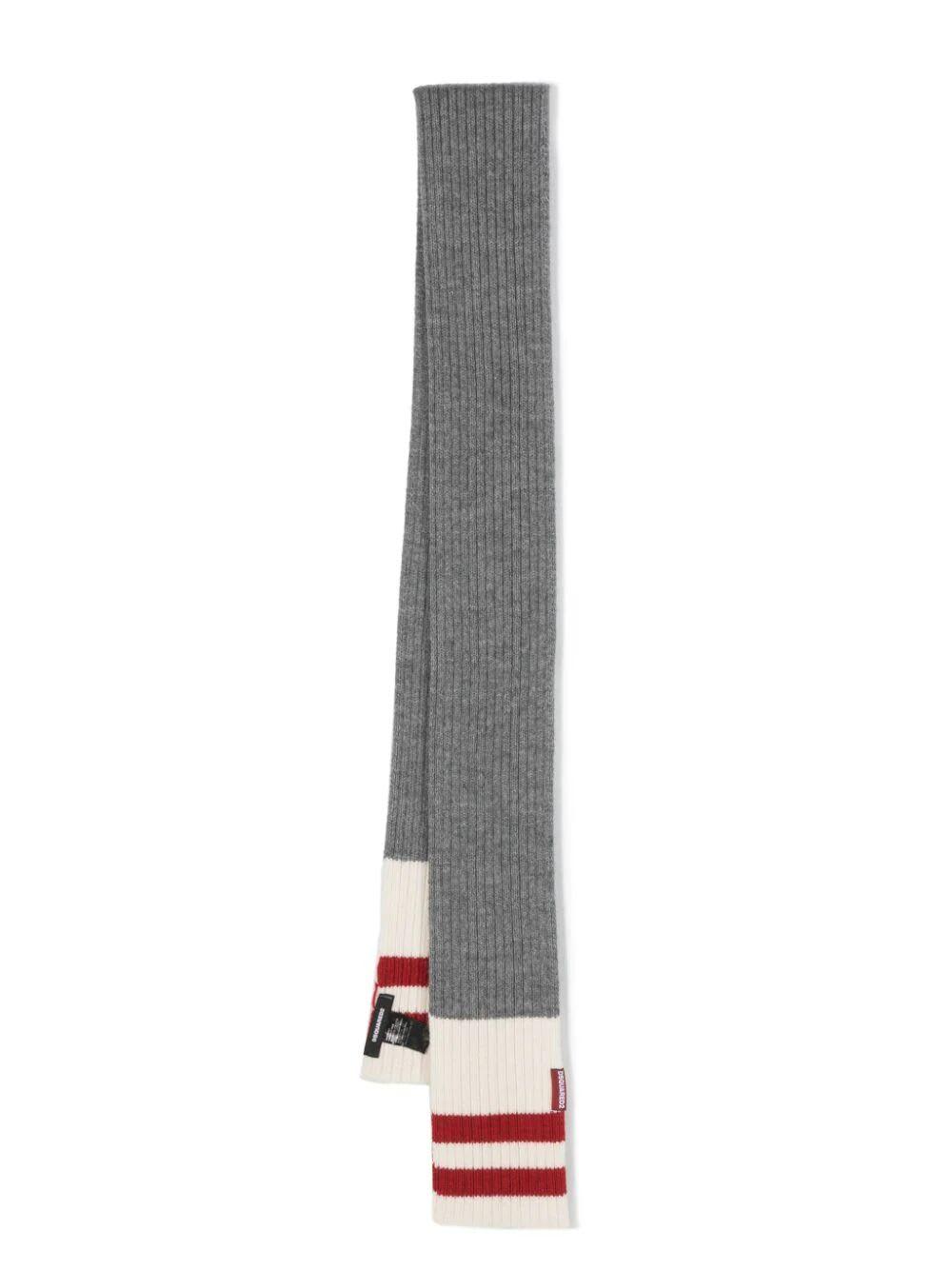 Dsquared2 Icon Wool Knit Scarf