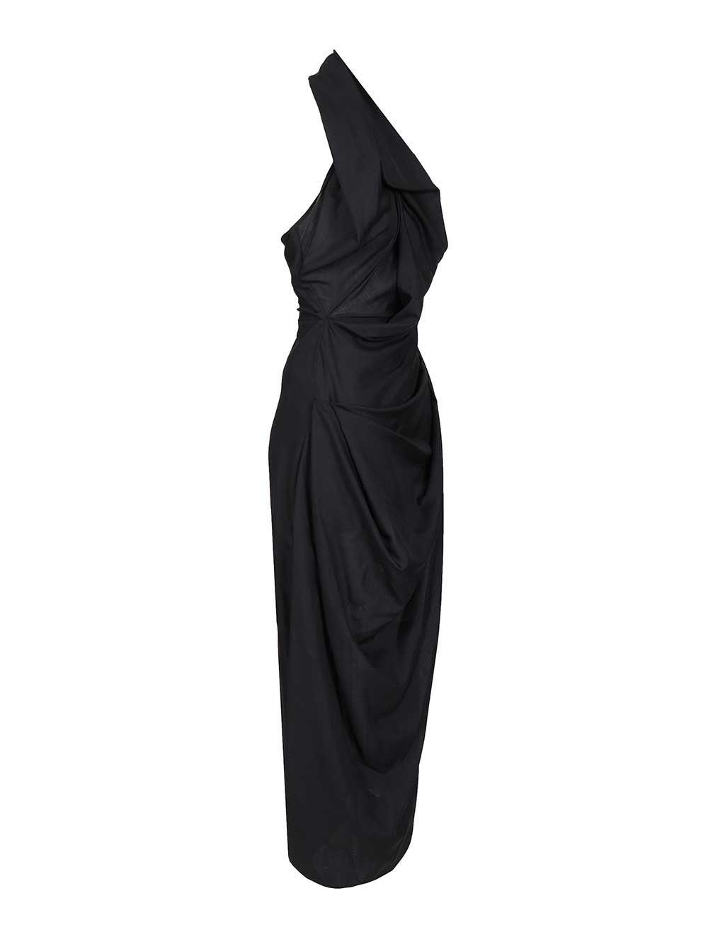 ◆VIVIENNE WESTWOOD 24SS 最新作◆サンデイ ドレス◆Black Vivienne Westwoodのブラック Sunday ミディアムワンピースが