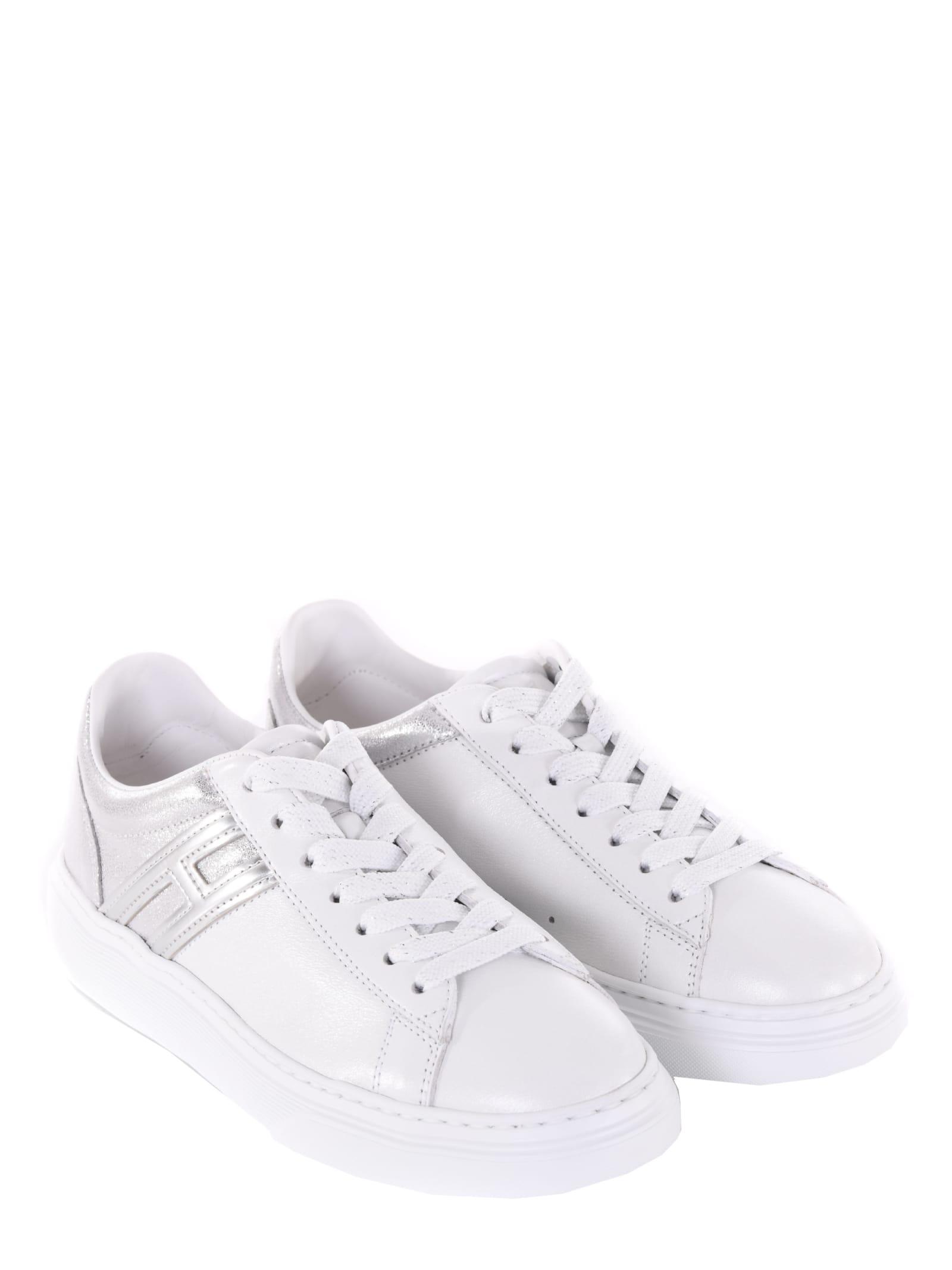 Hogan Sneakers H365 Uomo Pelle Nappa Bianco H Stitching Prezzo 290,00