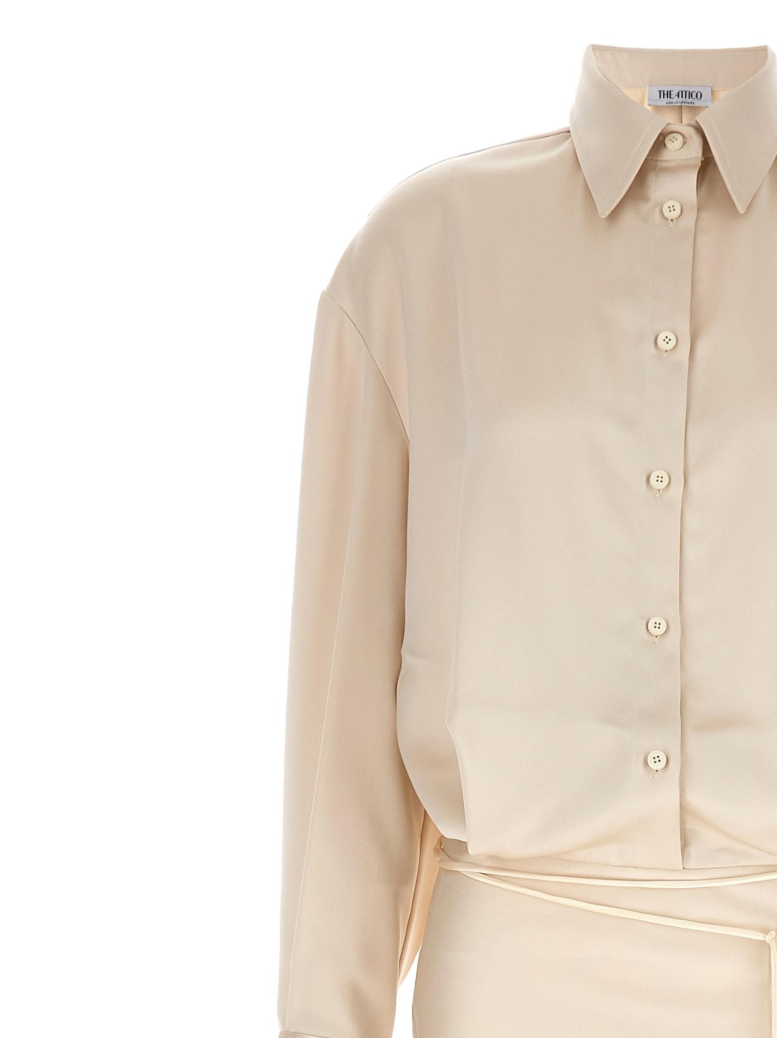 Chemisier satin online beige