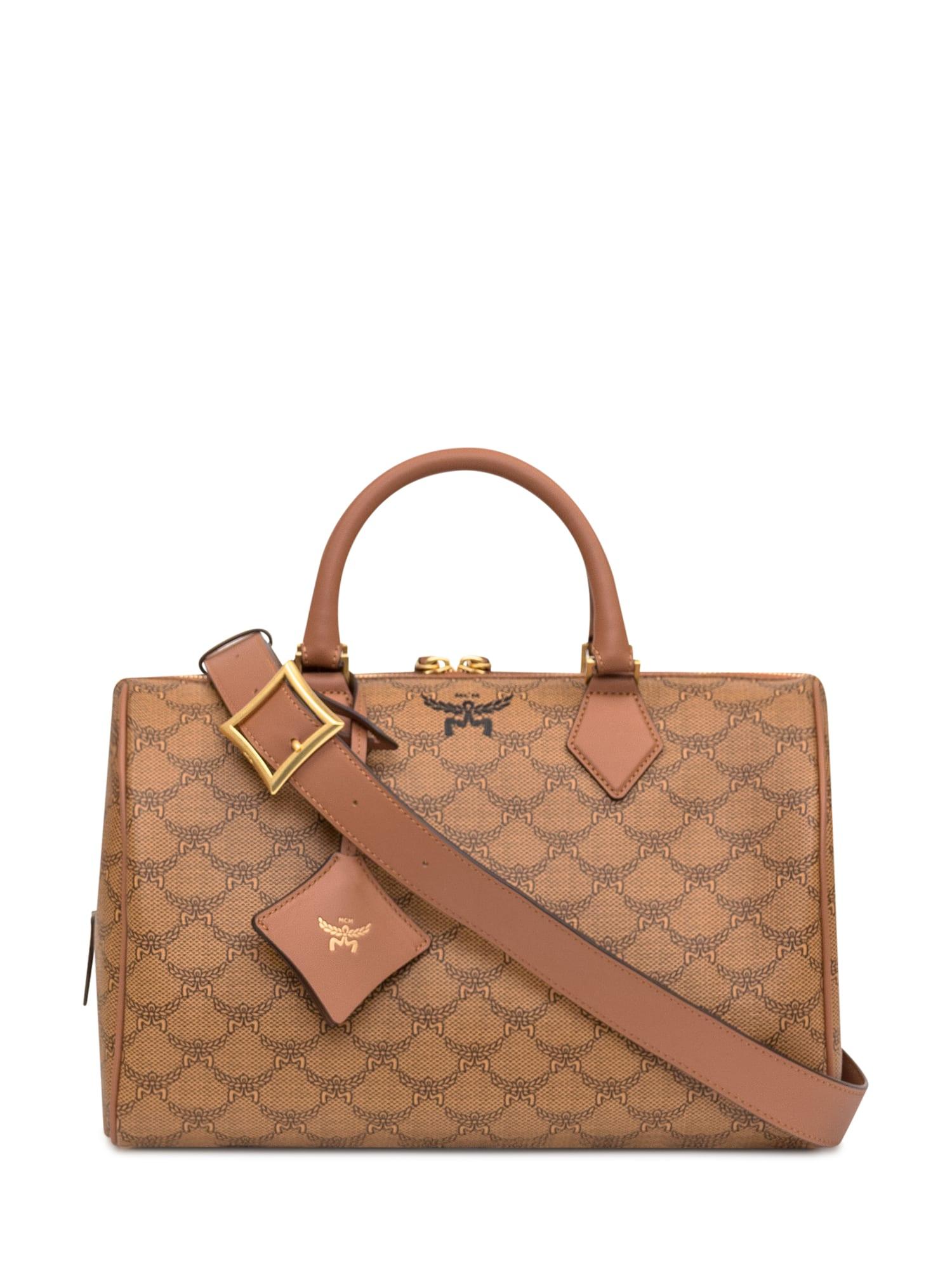 MCM Boston Bag in Brown Lyst UK