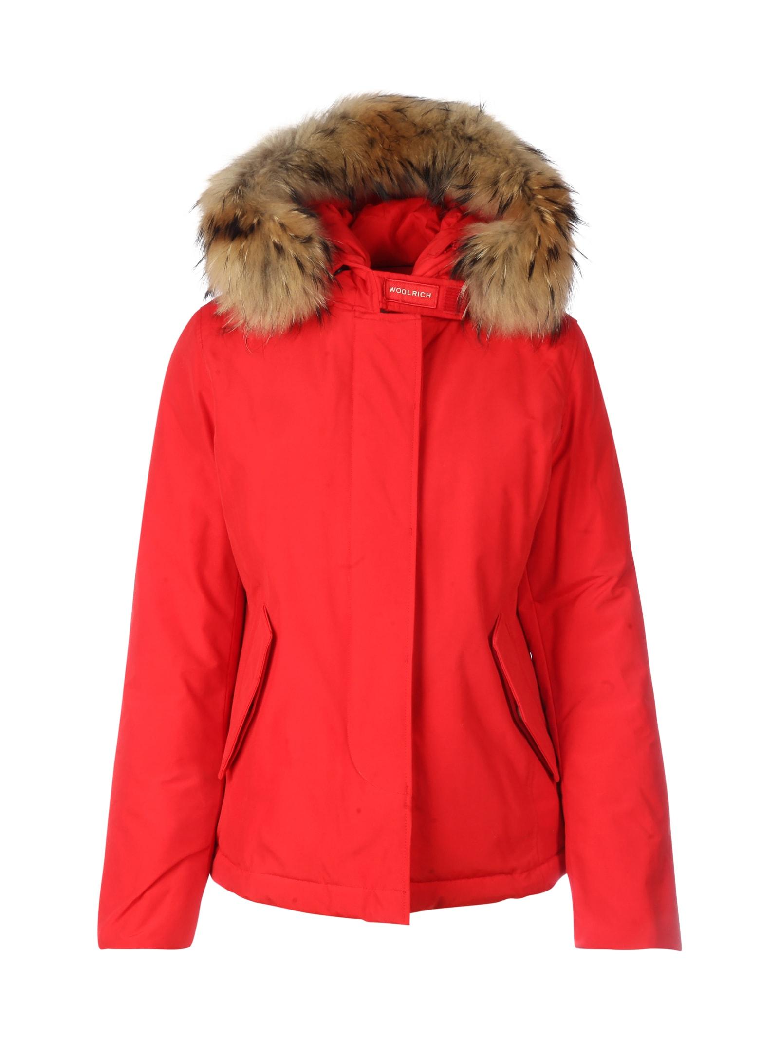 woolrich red jacket