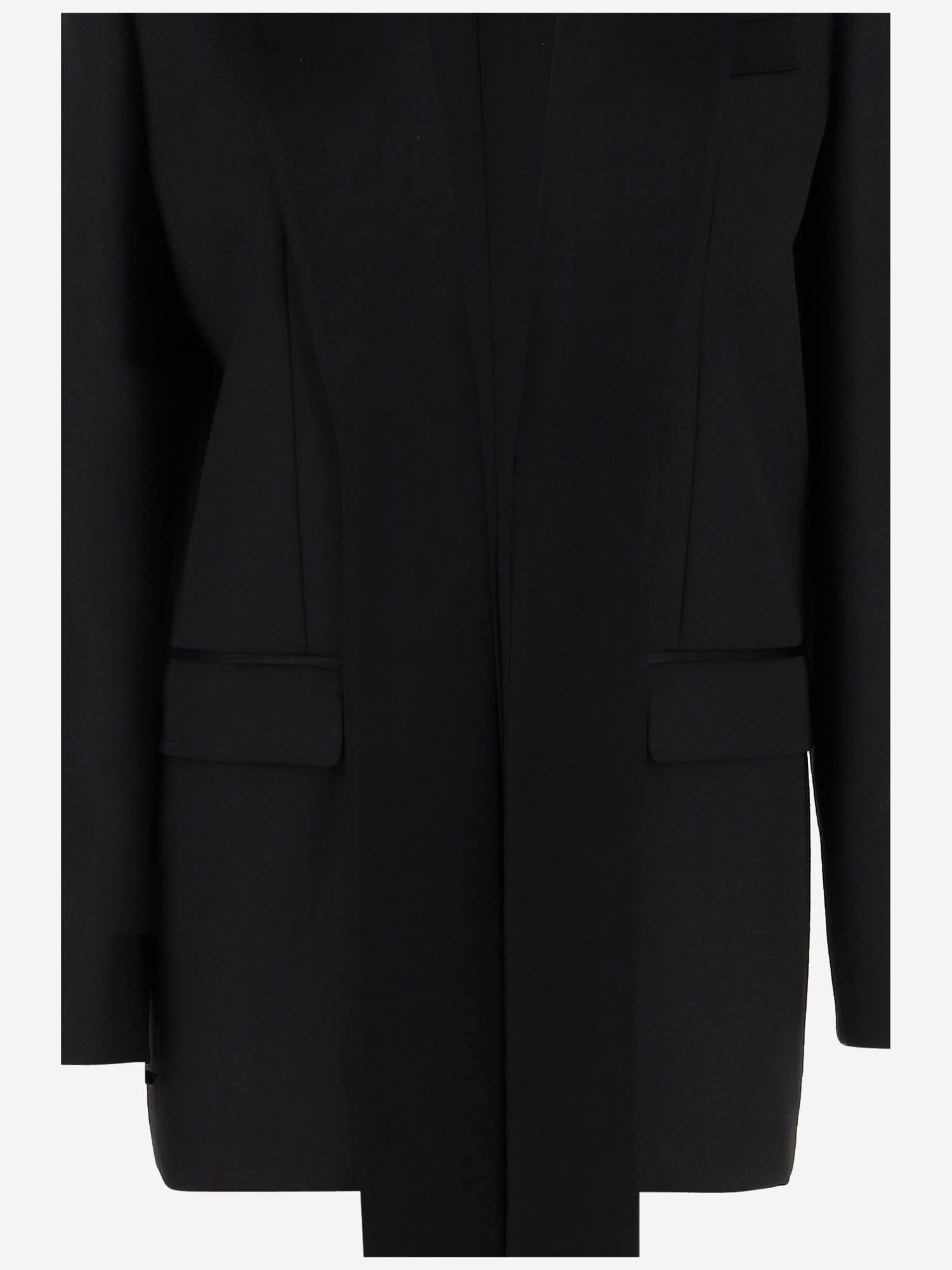 ボトムスその他 Pinko Wool Blend Single-Breasted Jacket With Satin Collar Pinko Wool Blend Single-Breasted Jacket With Satin Collar in