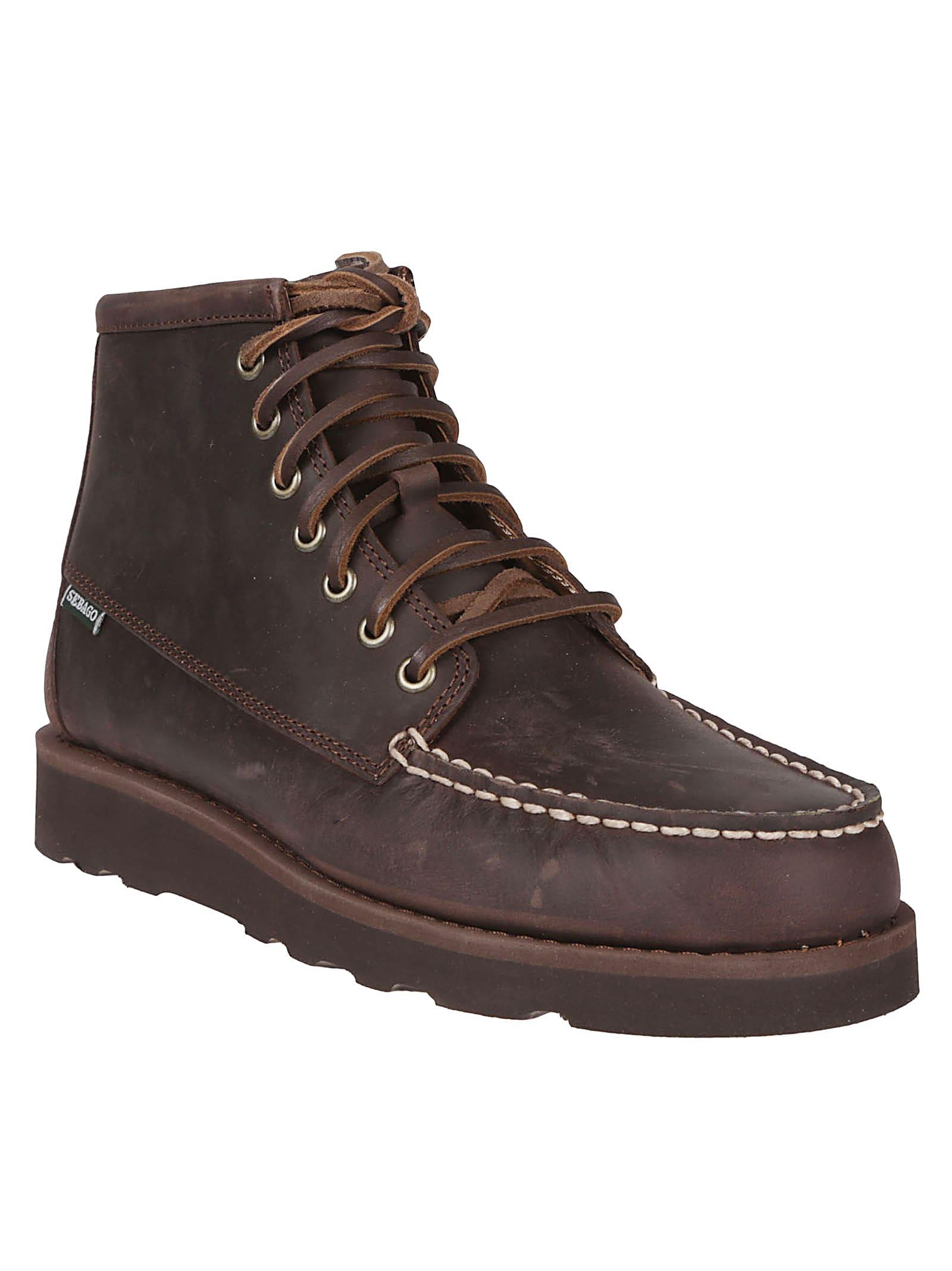 Sebago Tala Mid Crazy Horse Ankle Boots in Brown for Men Lyst UK