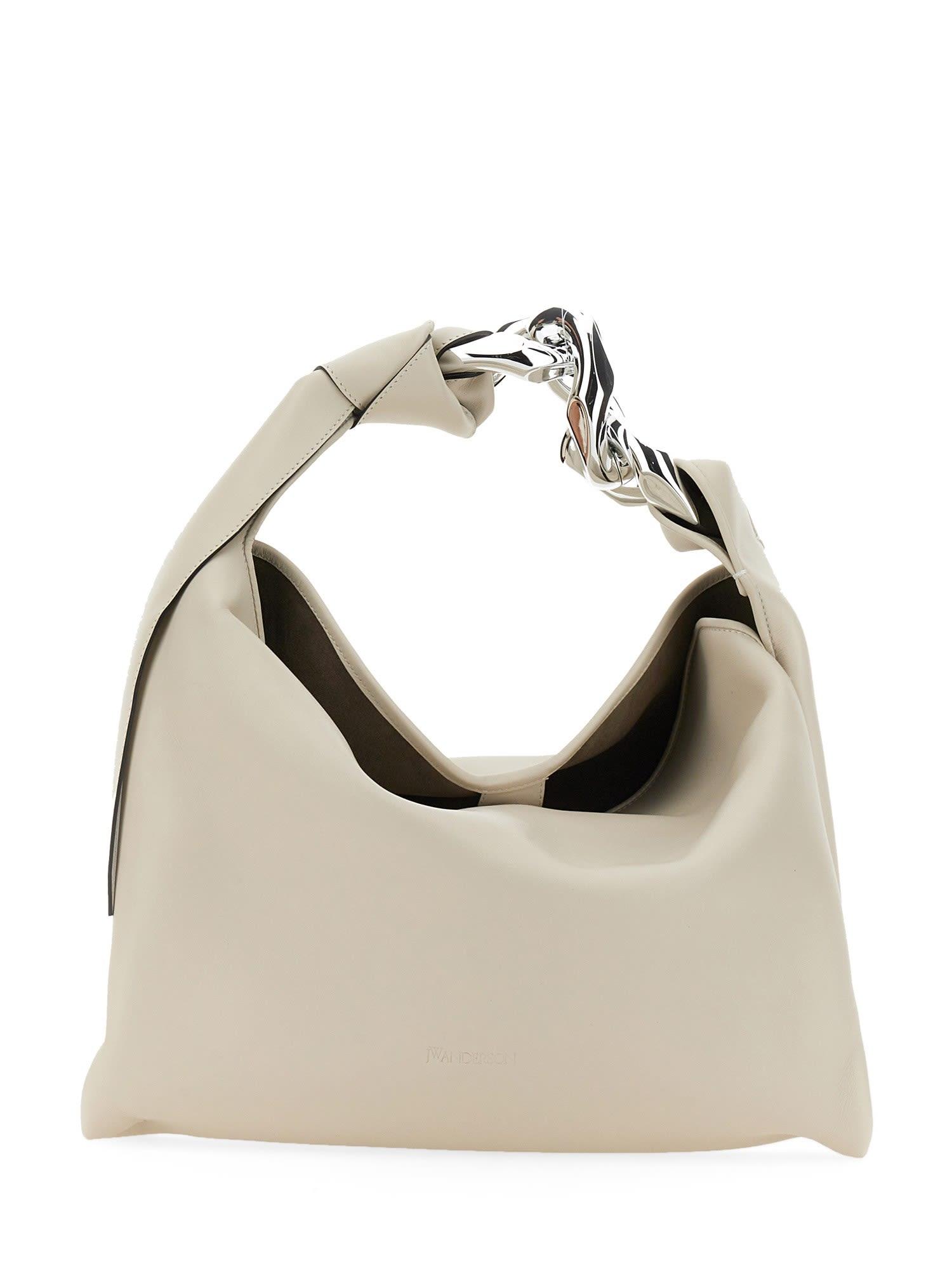 JW Anderson Leather Small Chain Hobo Bag | Lyst