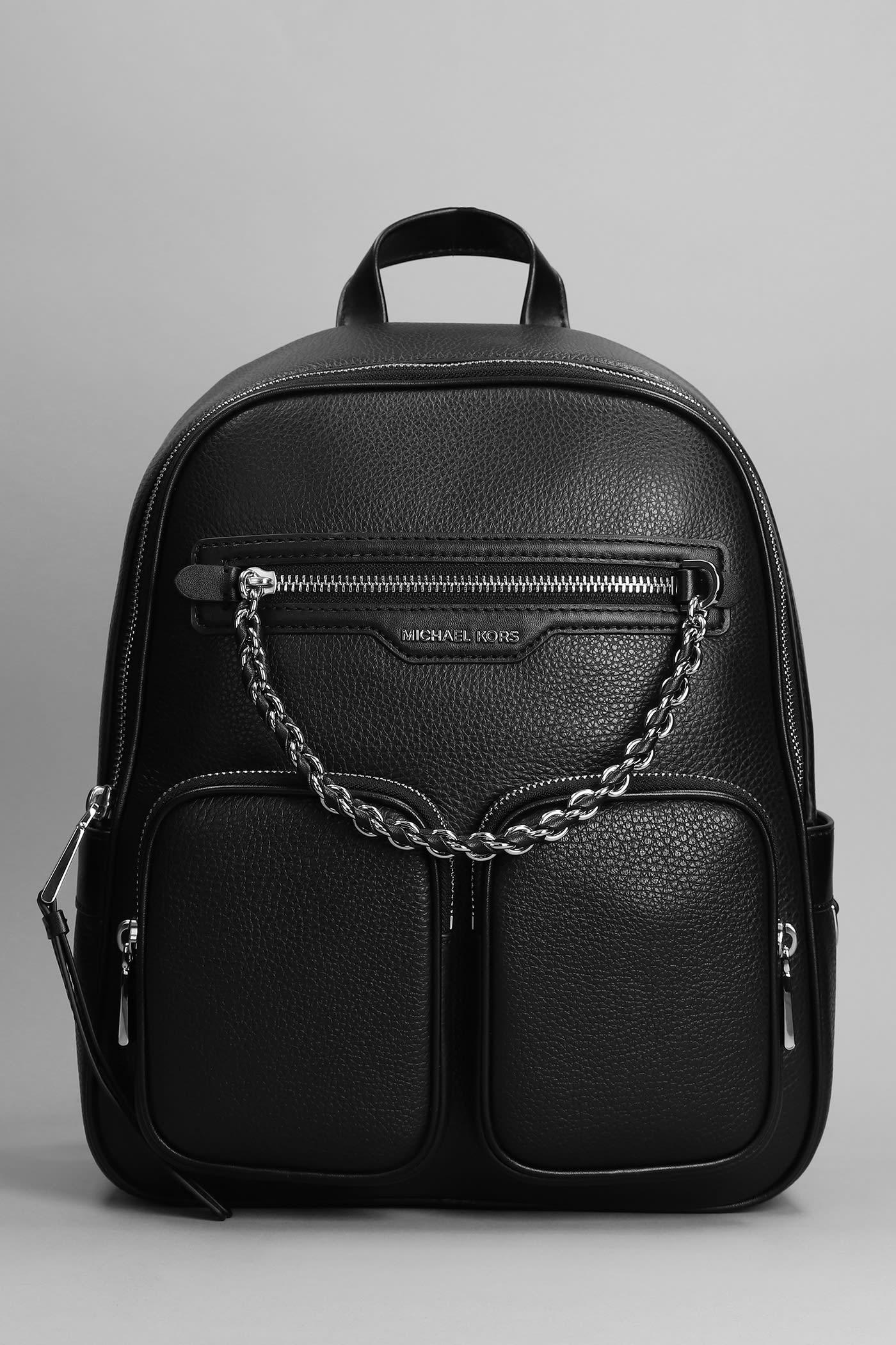 Michael Kors Elliot Backpack In Black Leather | Lyst