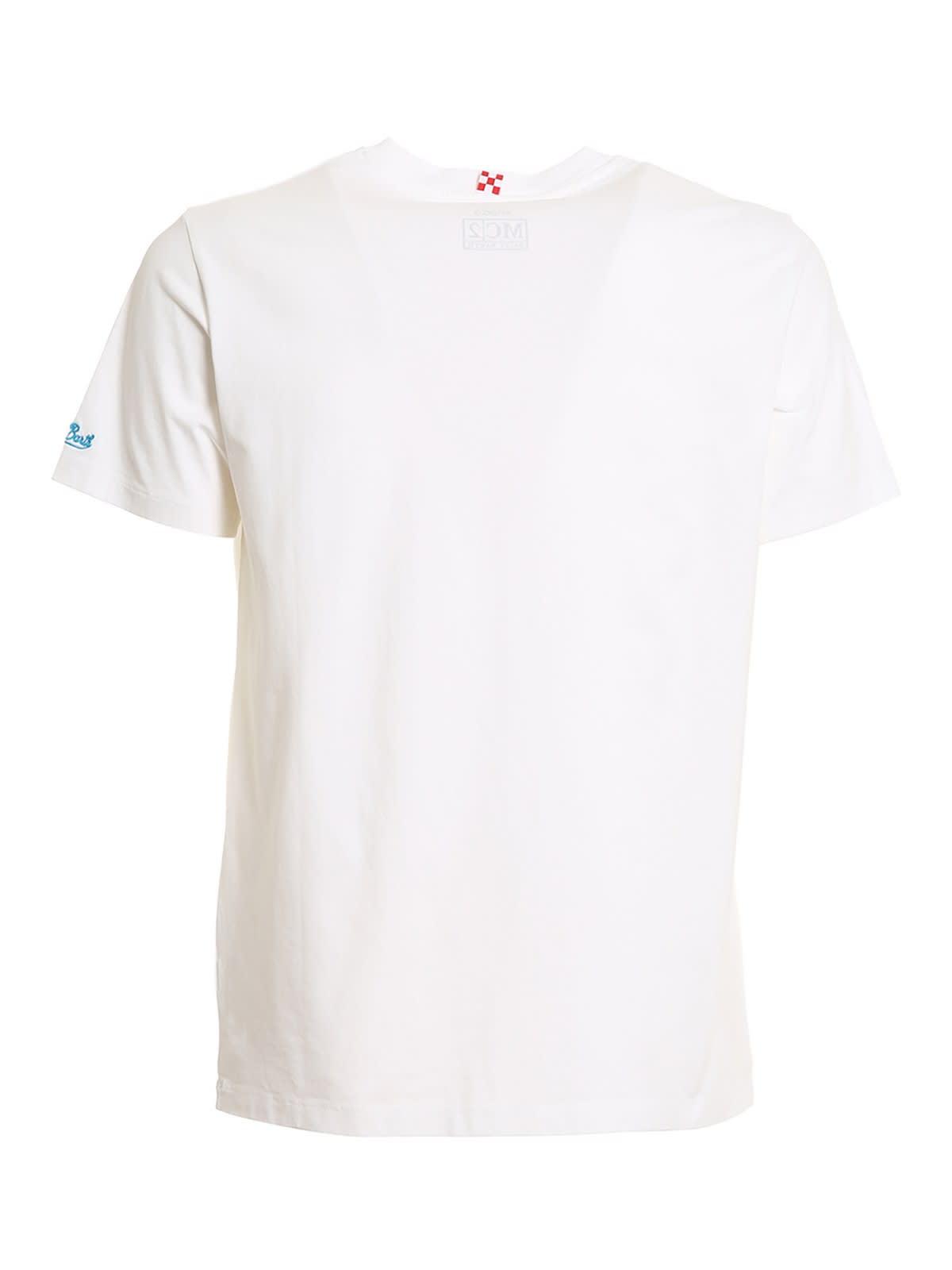 Mc2 Saint Barth T-shirt Con Ricamo Cornetto Algida Austin01910b in White  for Men | Lyst