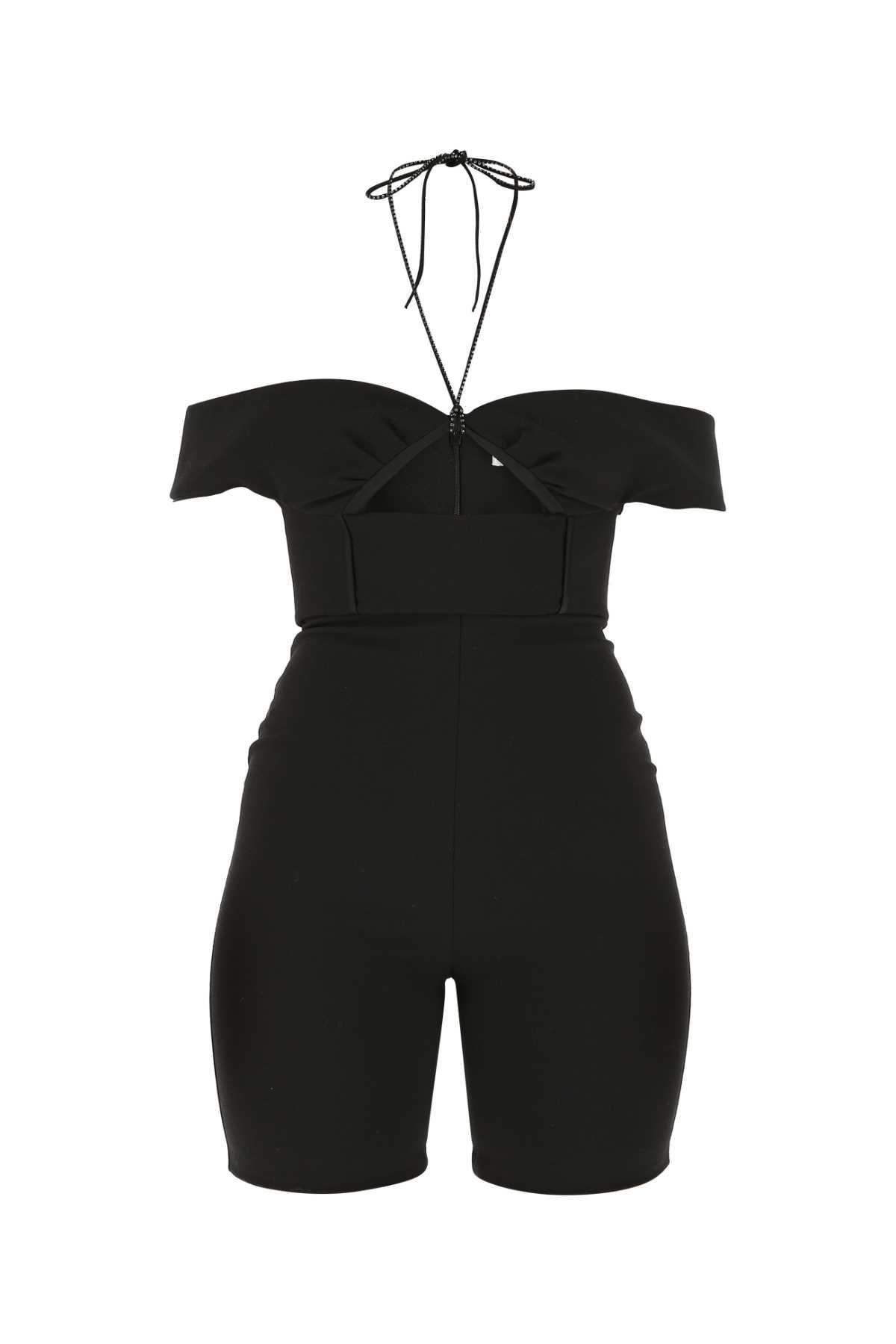 サロペット・オーバーオール・オールインワン louren back tie over jumpsuit / black THE PERMANENT EYE オールインワン 「louren/ローレン」shoulder